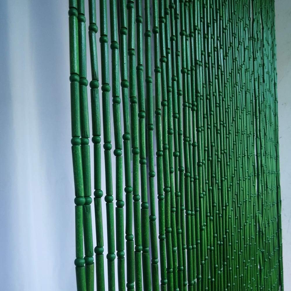 Natural Bamboo Beaded Curtain for Room Divider Entrance