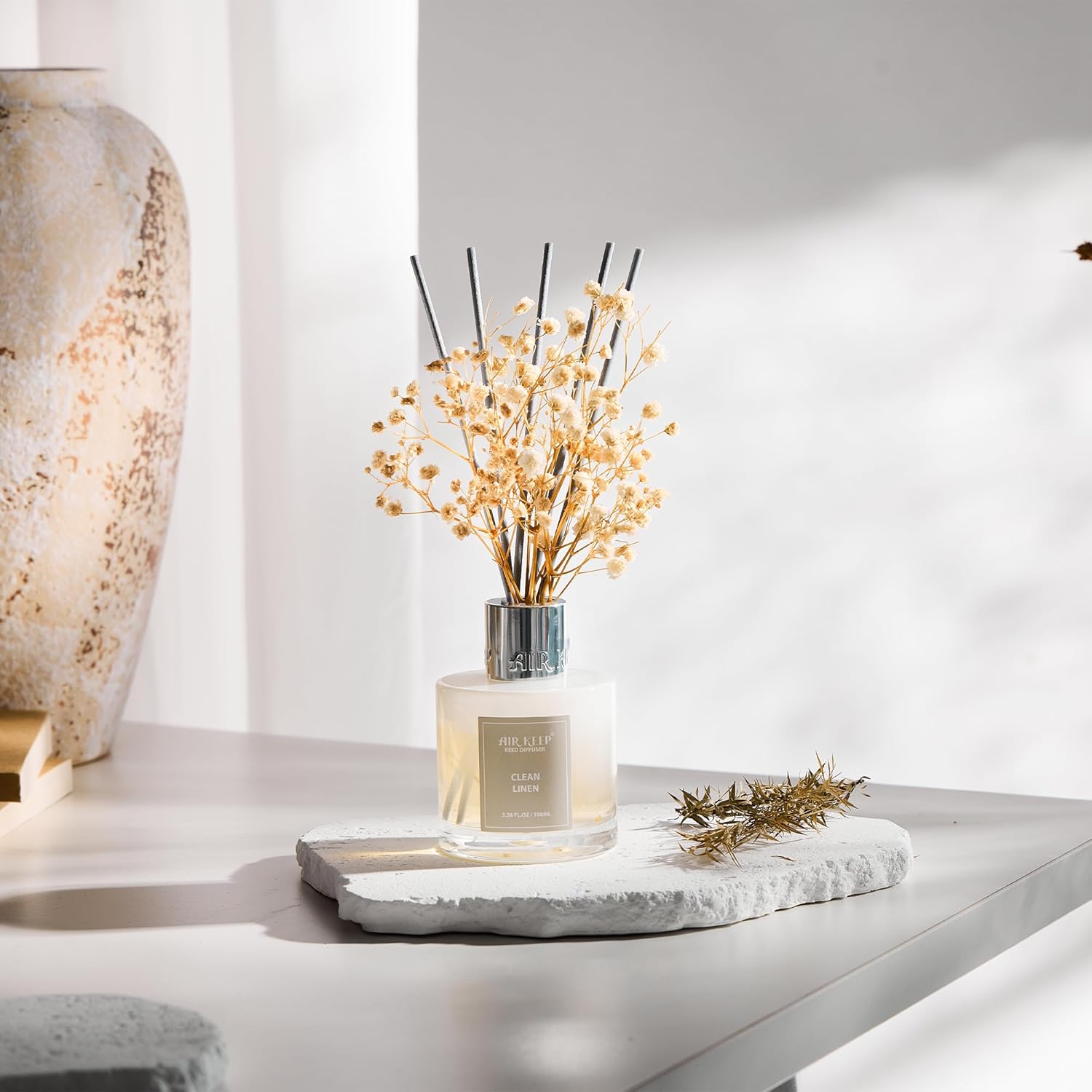 Airkeep Reed Diffuser Set - Clean Linen 100 ml