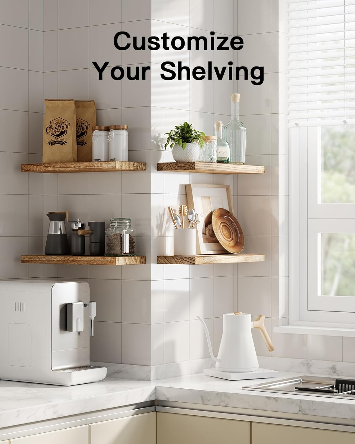 AMADA Floating Shelves Set of 4 157 L x 59 W