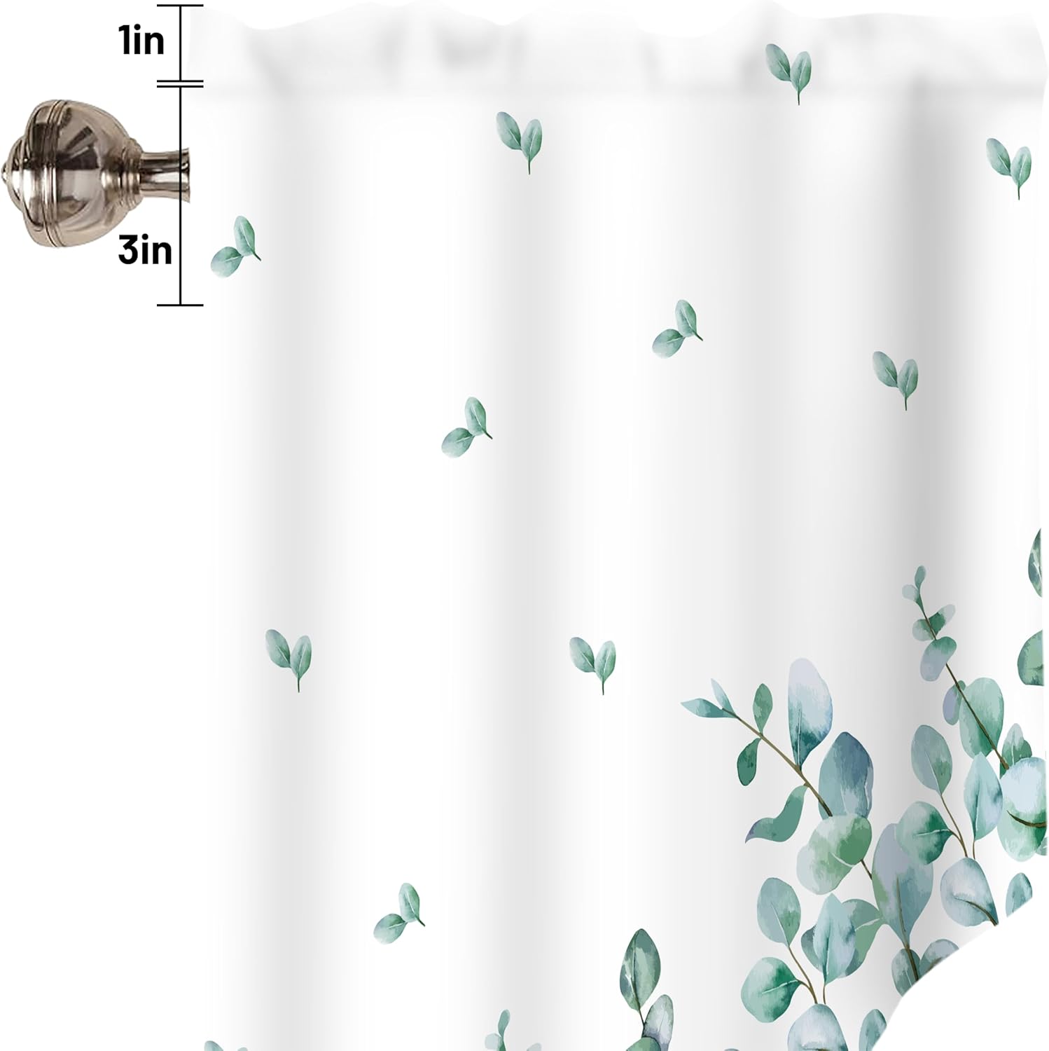 Green Leaf Swag Curtain Valance 28x36 inch