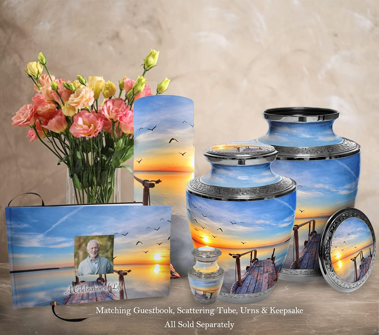 Dock of The Bay Cremation Urn for Ashes Adult Male