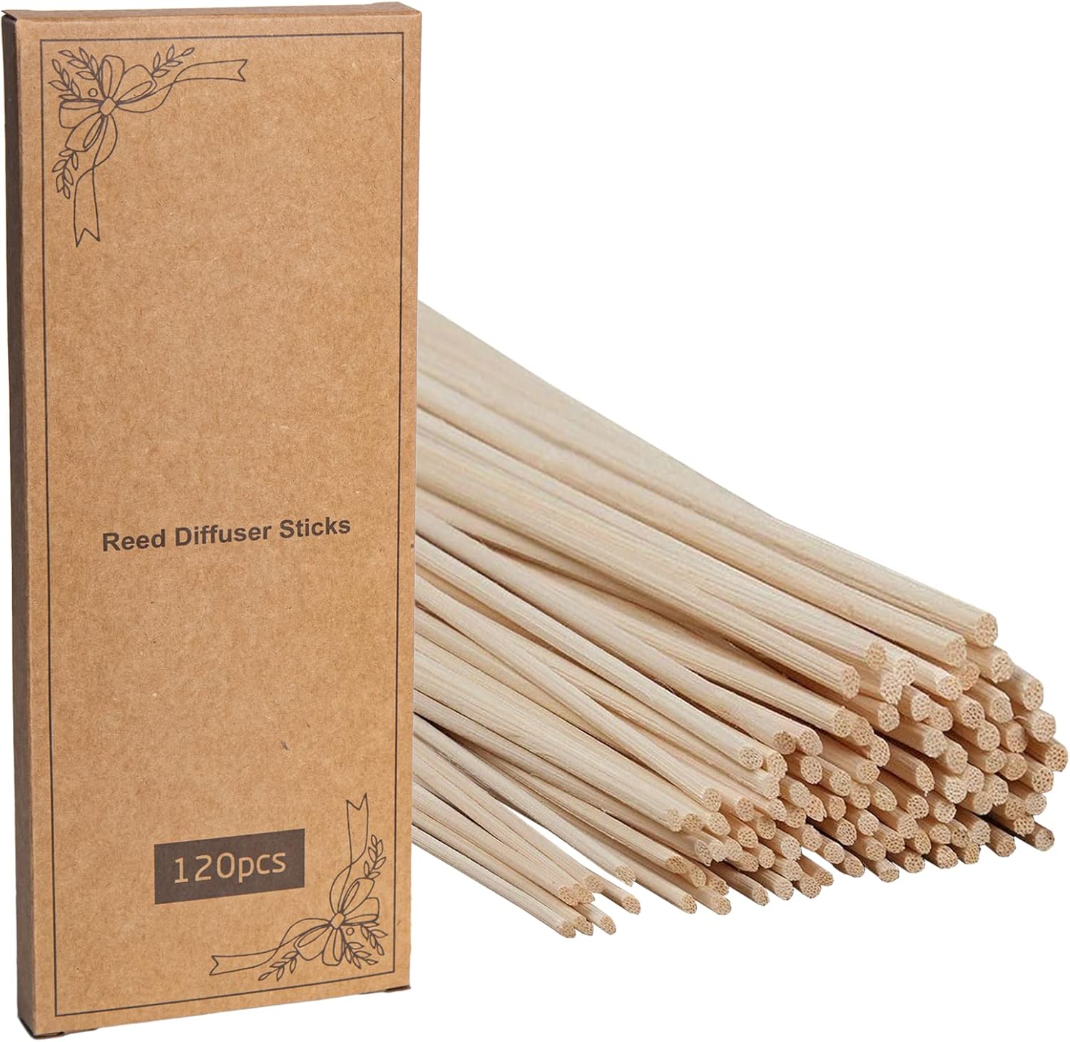 LWH-US 120PCS Reed Diffuser Sticks 10 Inch Natural Rattan