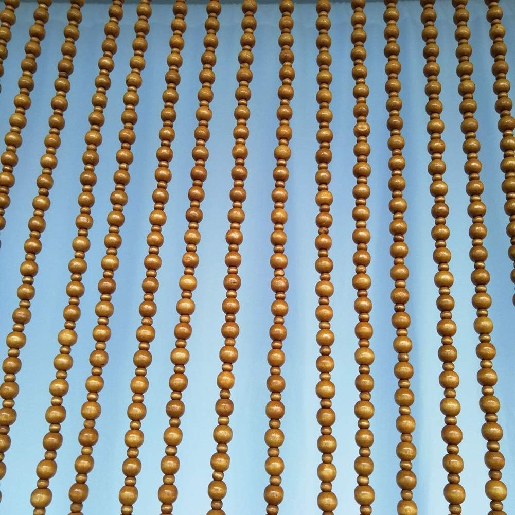 Beaded Curtain Wooden Beads Doorway Decorative Room Divider 1