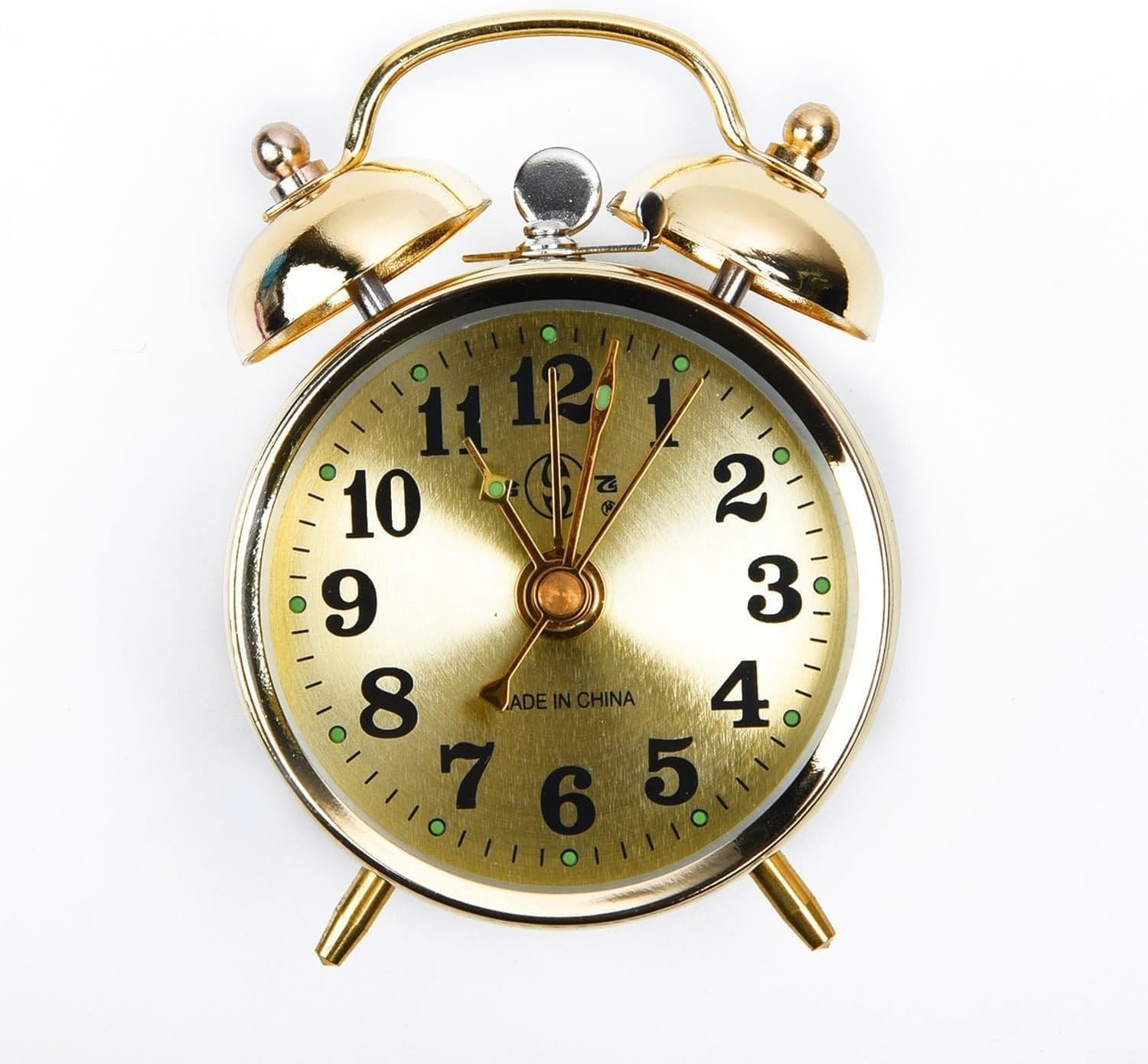 7CM Manual Wind Up Spring Twin Bell Alarm Clock