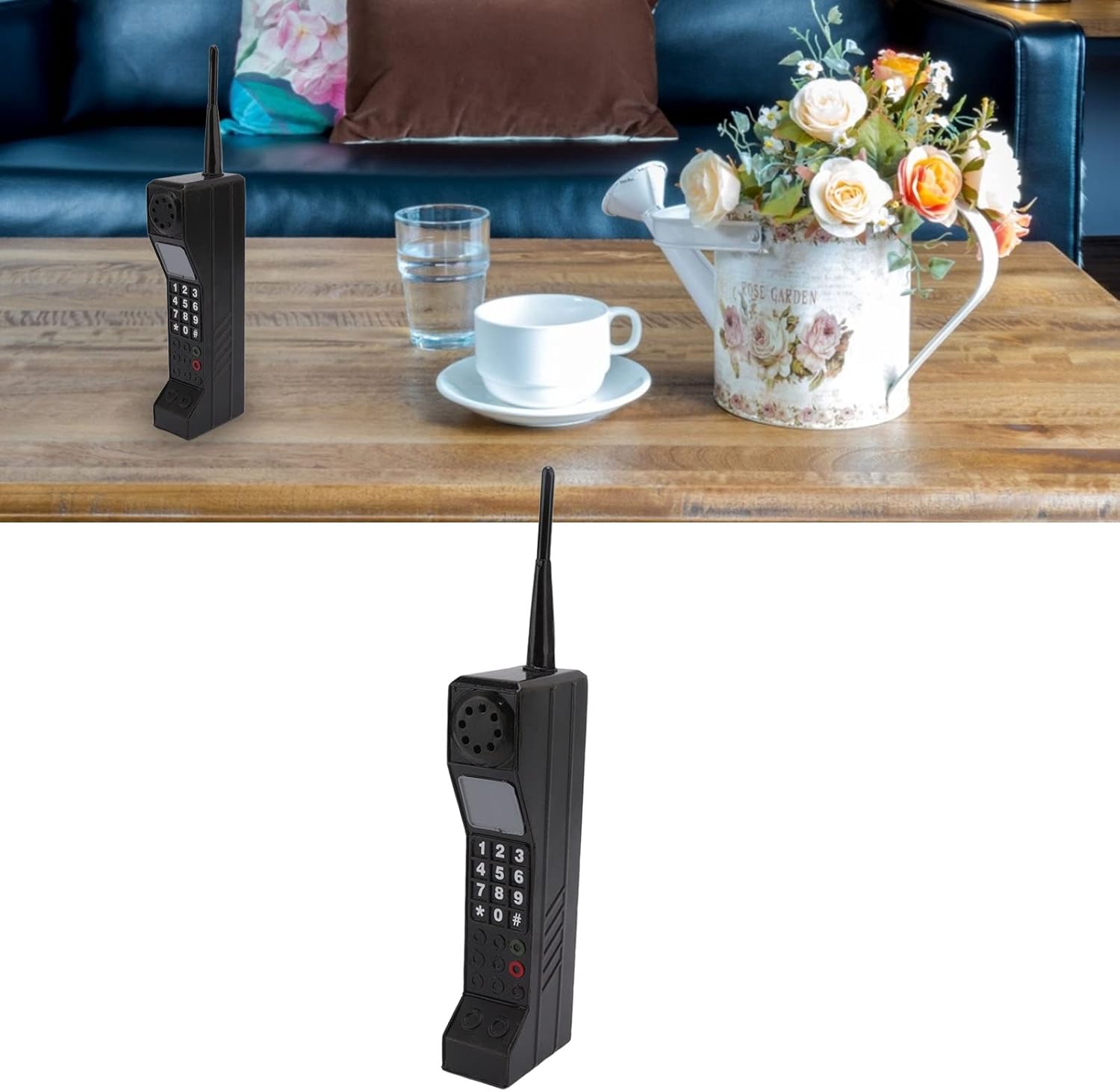 Estink Retro Brick Cell Phone Ornament Black