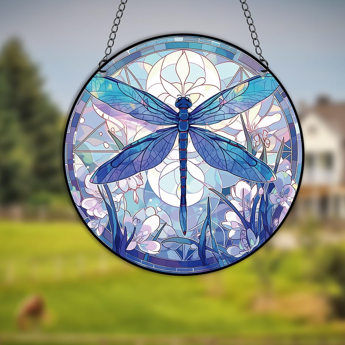 Dragonfly Stained Acrylic Window Decor Panels
