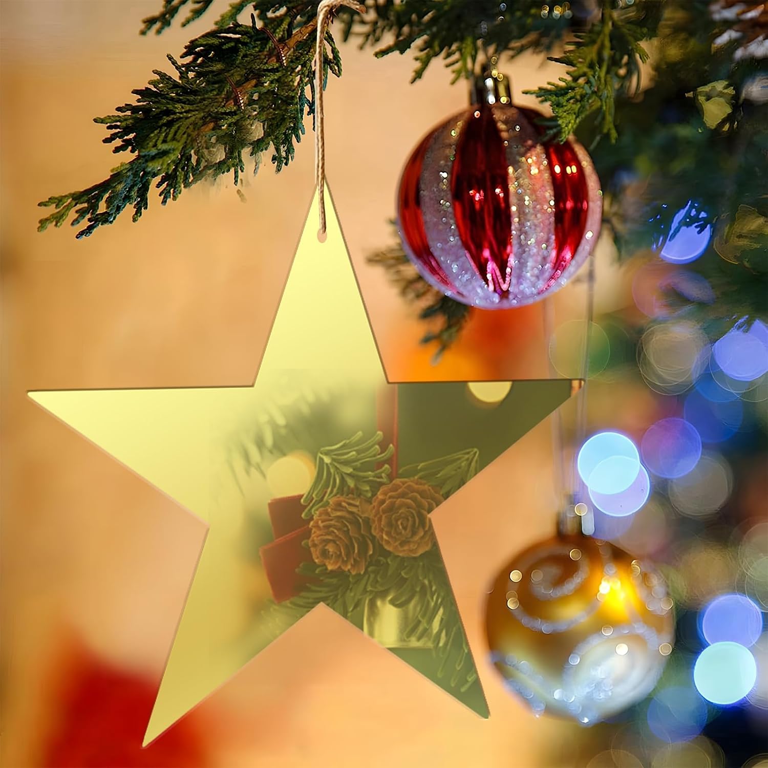 EnjoyView 11 Inch Gold Star Cutouts 36pcs for Decor