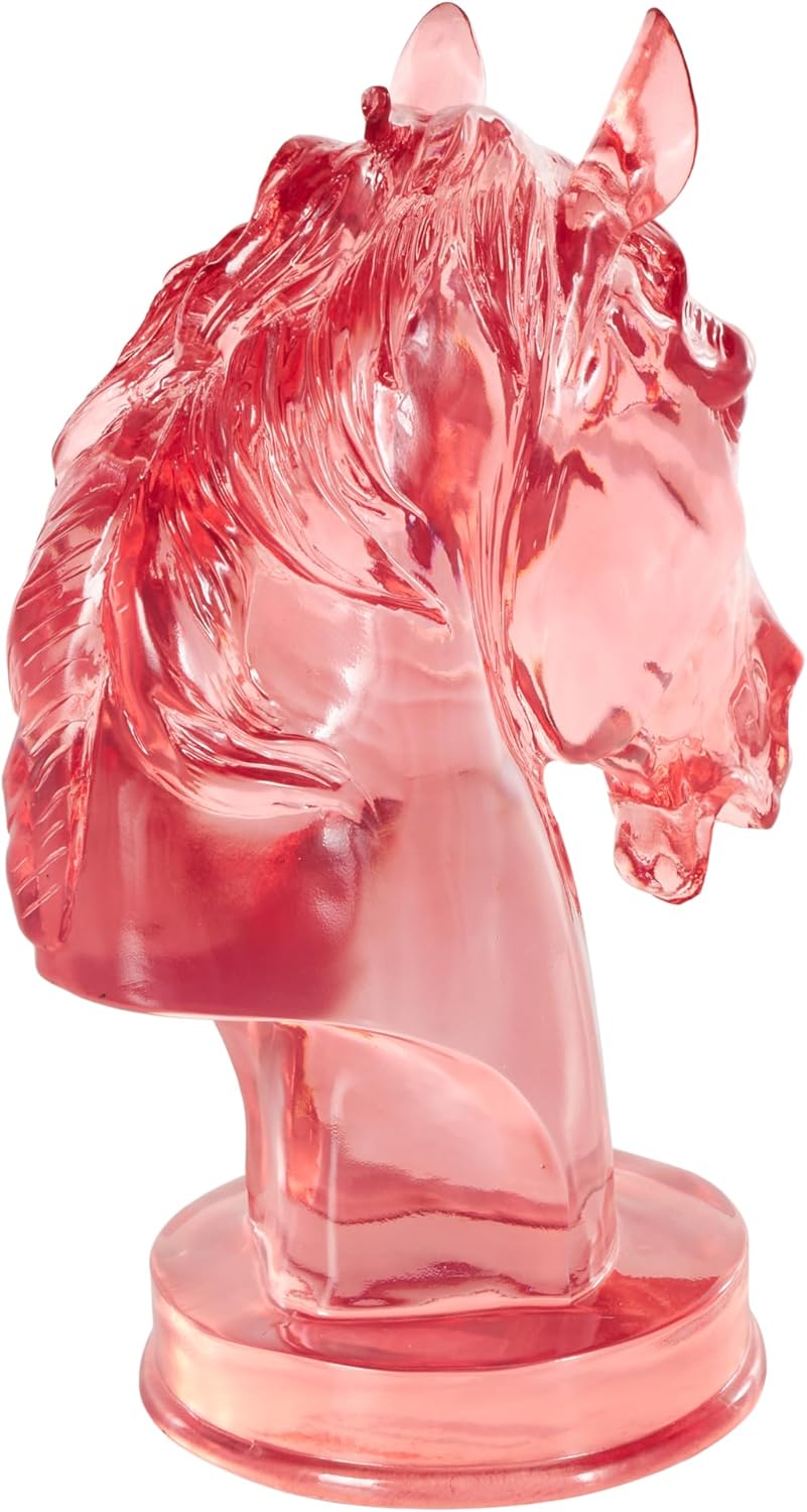Deco 79 Pink Resin Horse Decor Sculpture