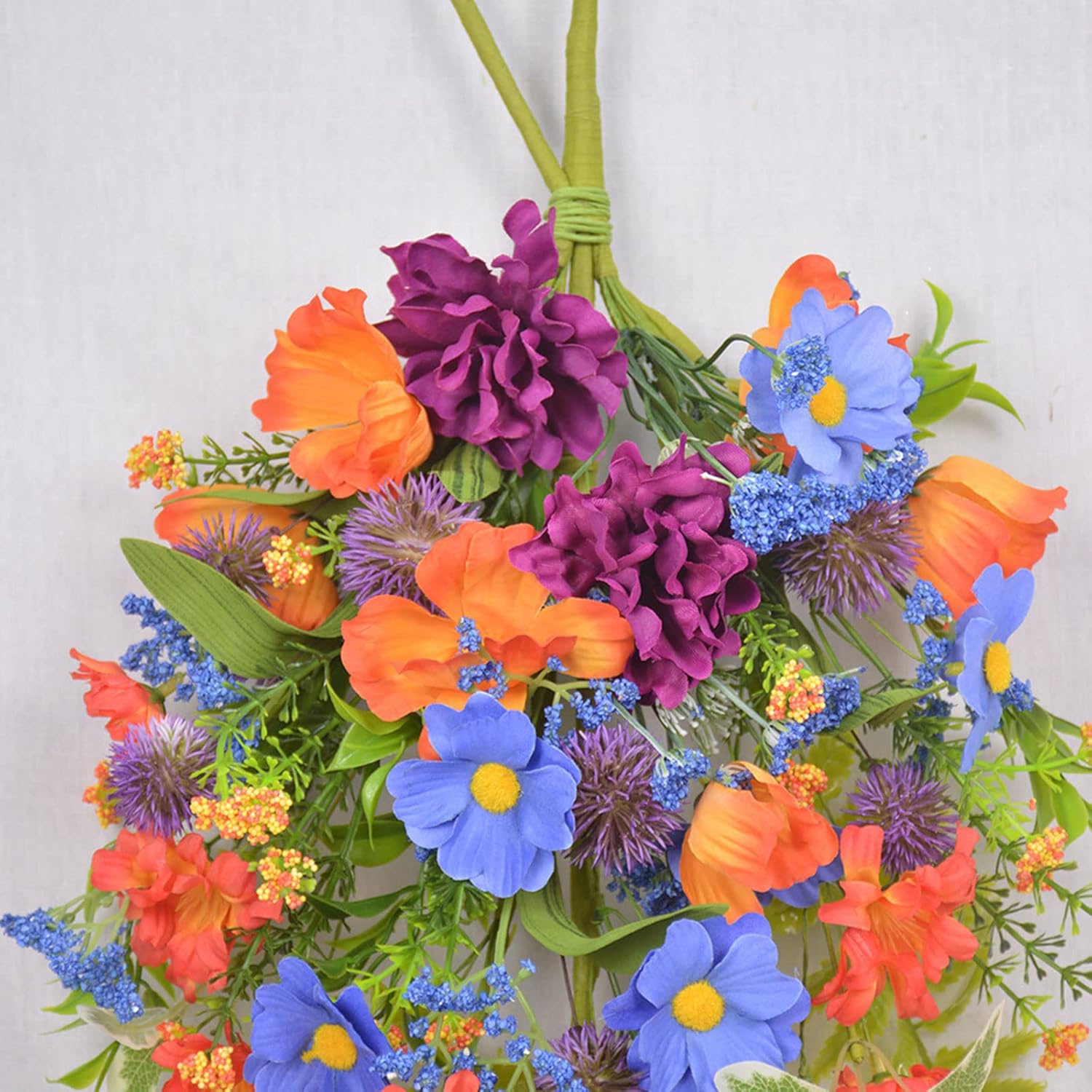 21 Inch Artificial Daisy Teardrop Swag Decor