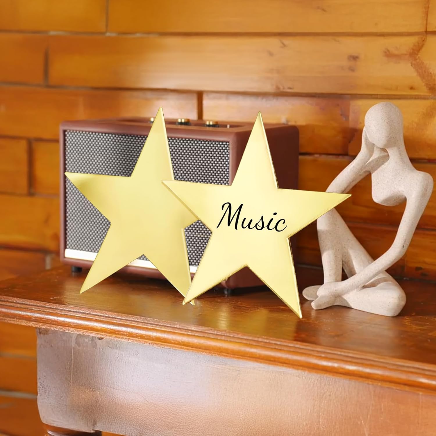 EnjoyView 11 Inch Gold Star Cutouts 36pcs for Decor