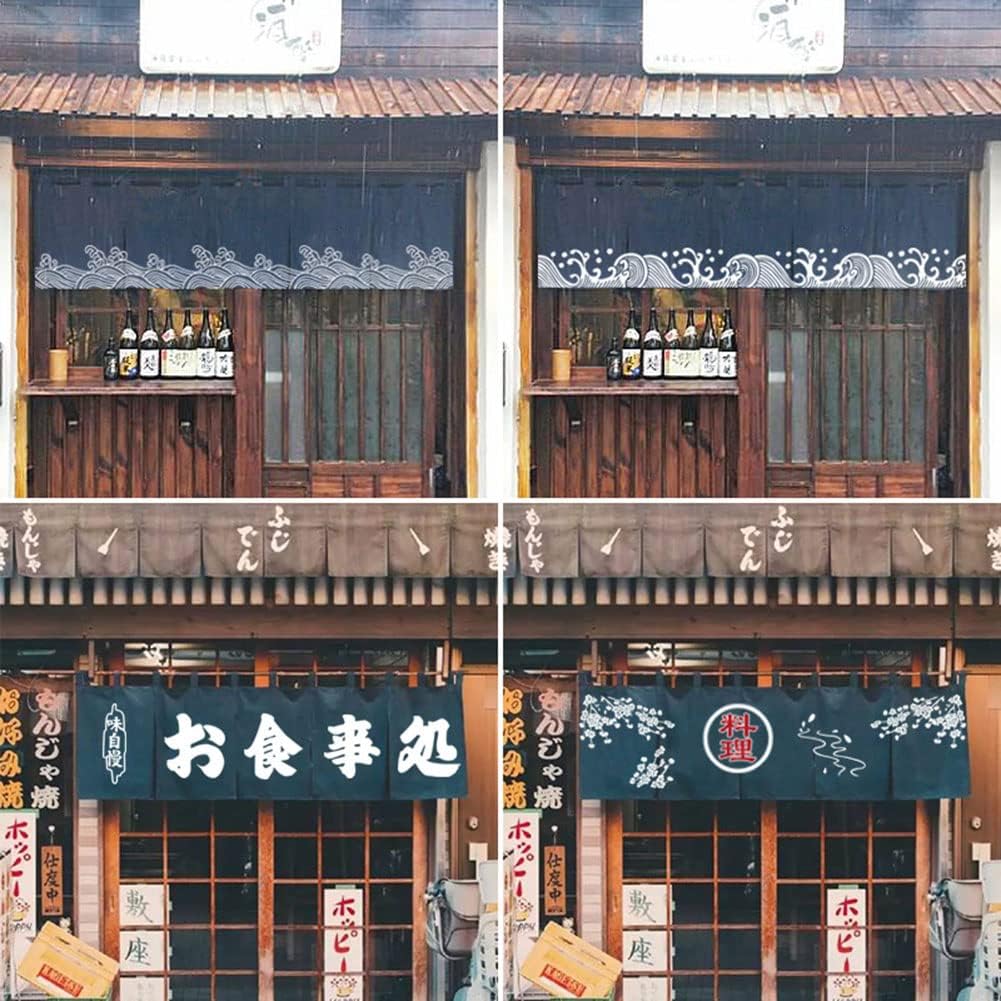 Japanese Sushi Restaurant Banner Noren Valance Curtain 43x210CM
