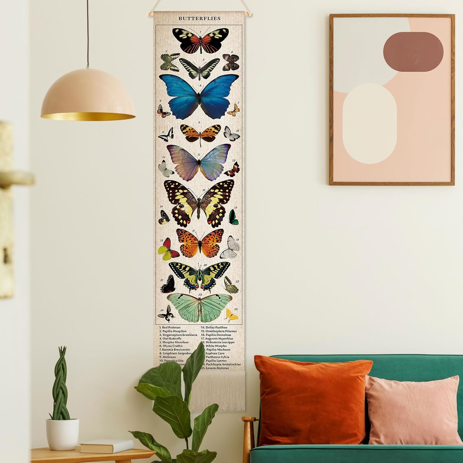 Geetery Vintage Butterfly Vertical Wall Art