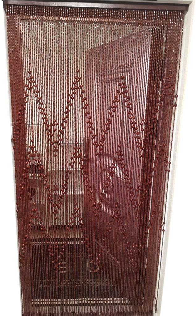 52 Strands Beaded Curtain Wood Hanging Door Panel Room Divider