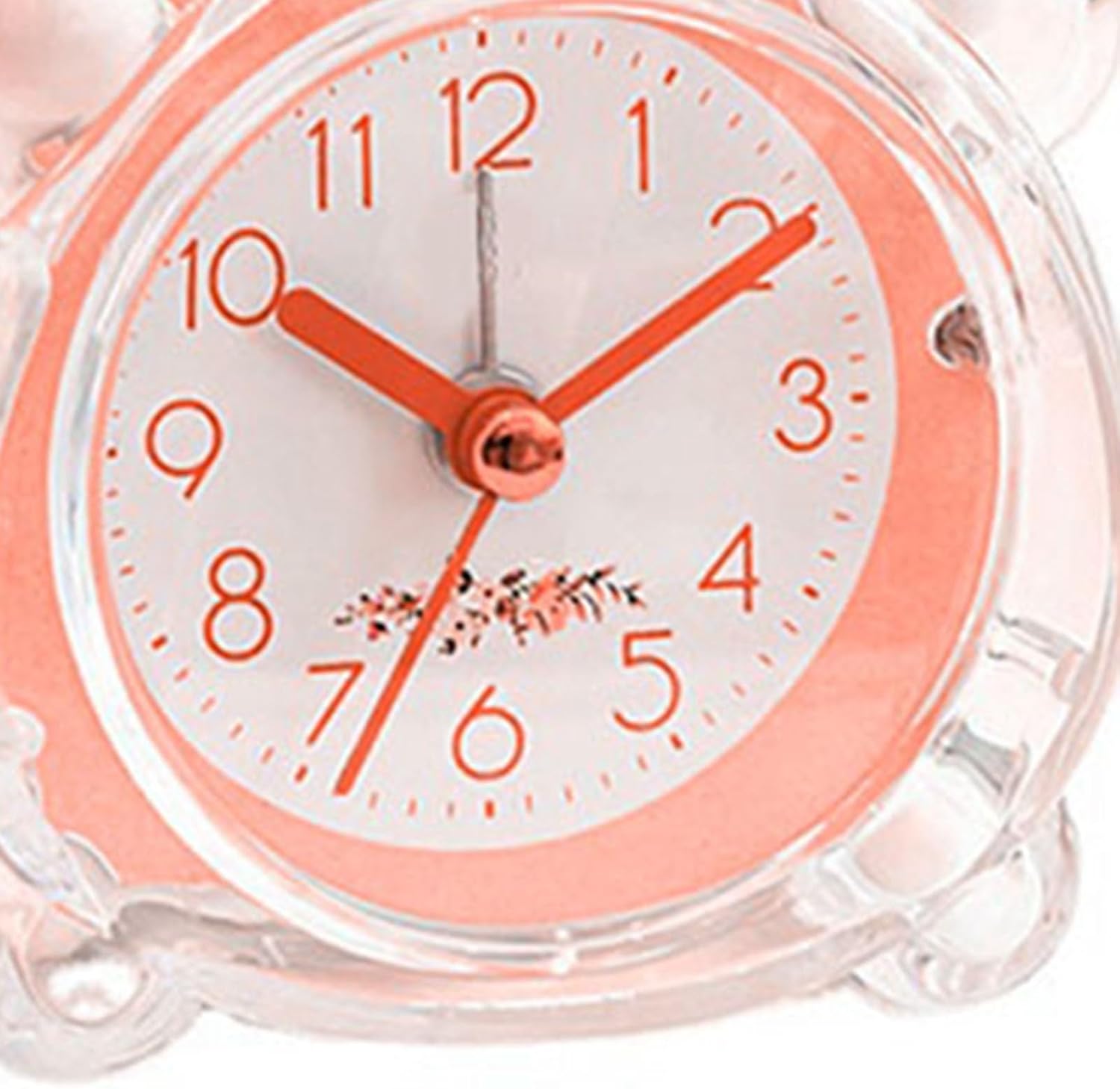 Loud Alarm Clock for Heavy Sleepers Pink ABS Kids Wall Clock