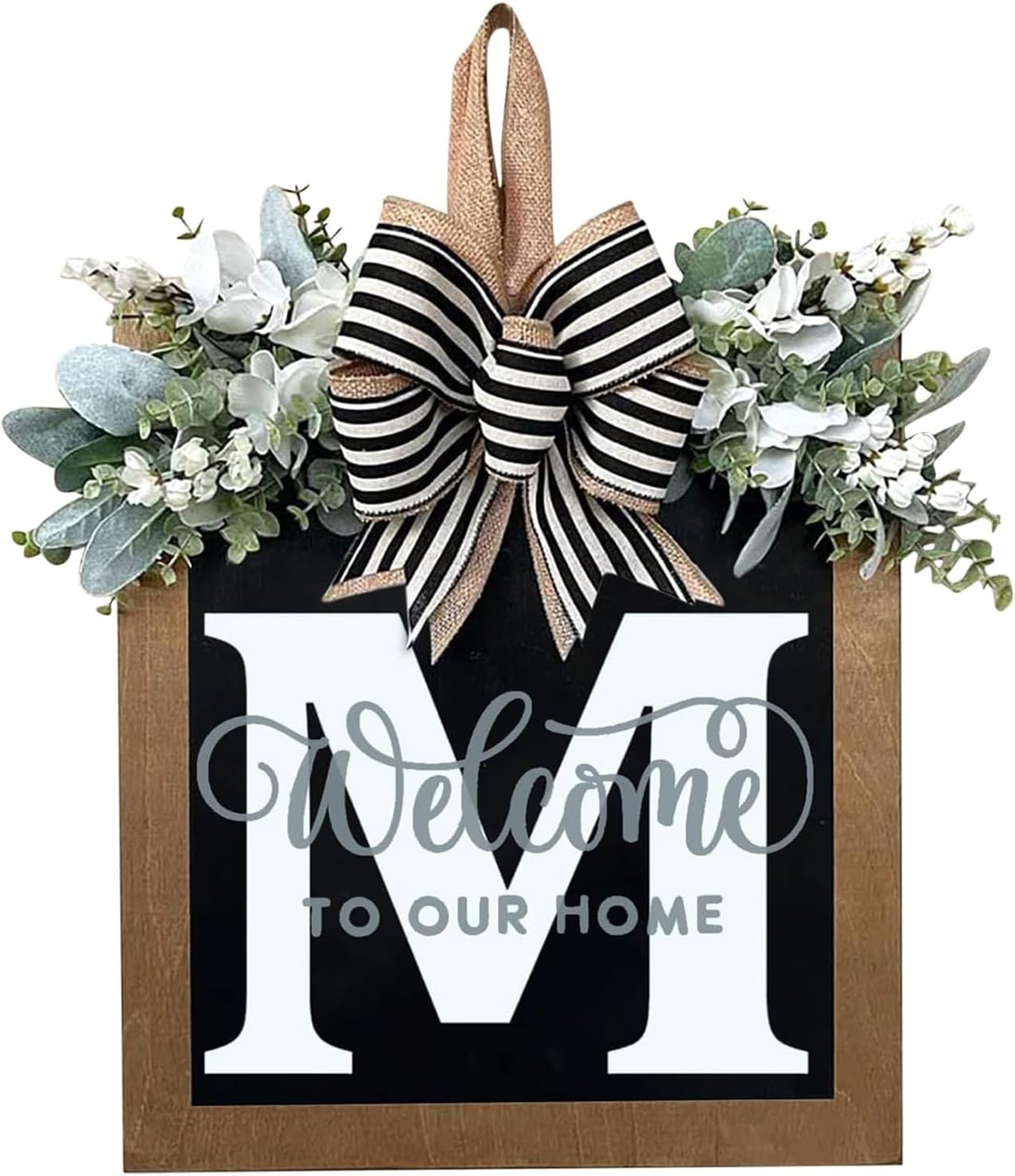 YICORIP Last Name Wreath Front Door Garland