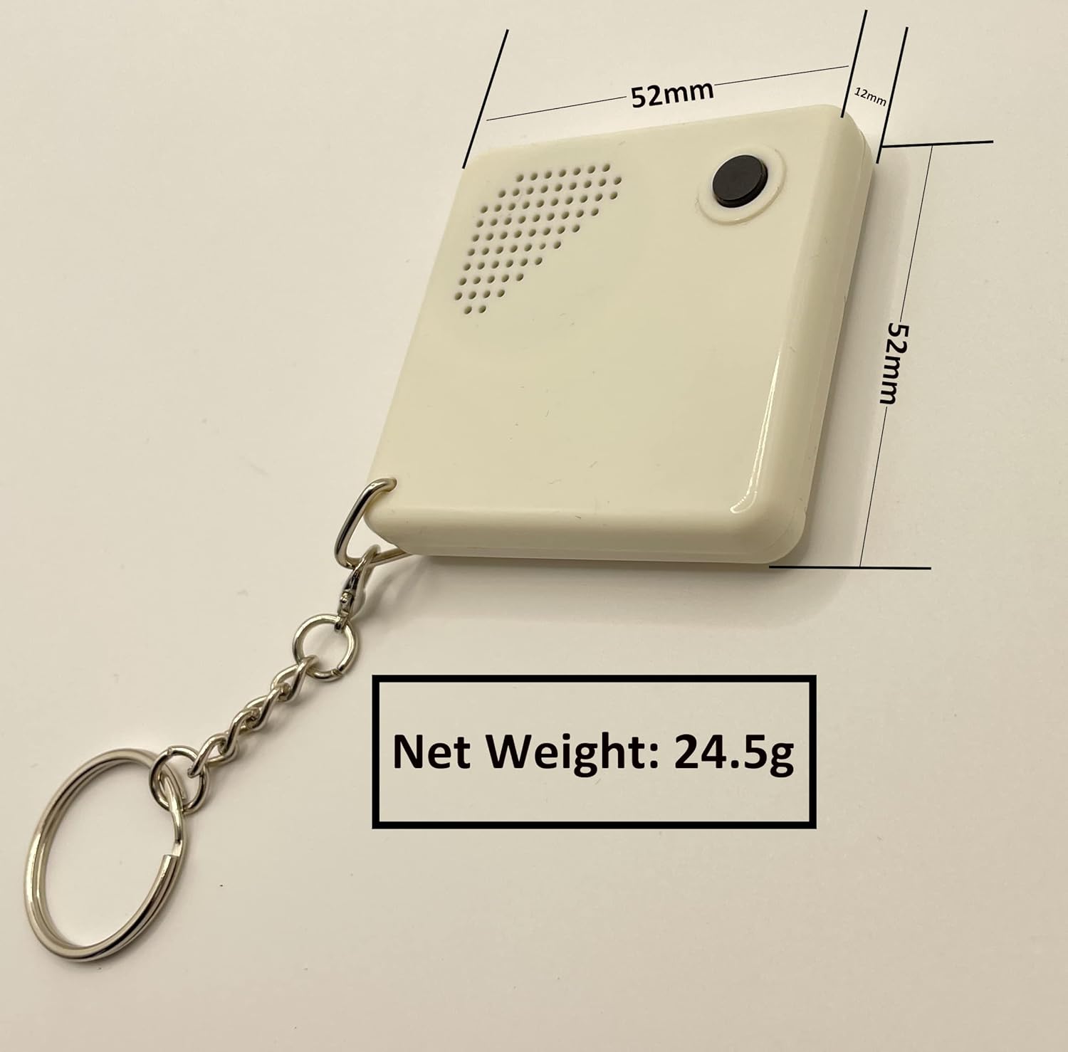 Bejamy Portable Talking Alarm Clock Keychain with Sleep Mode