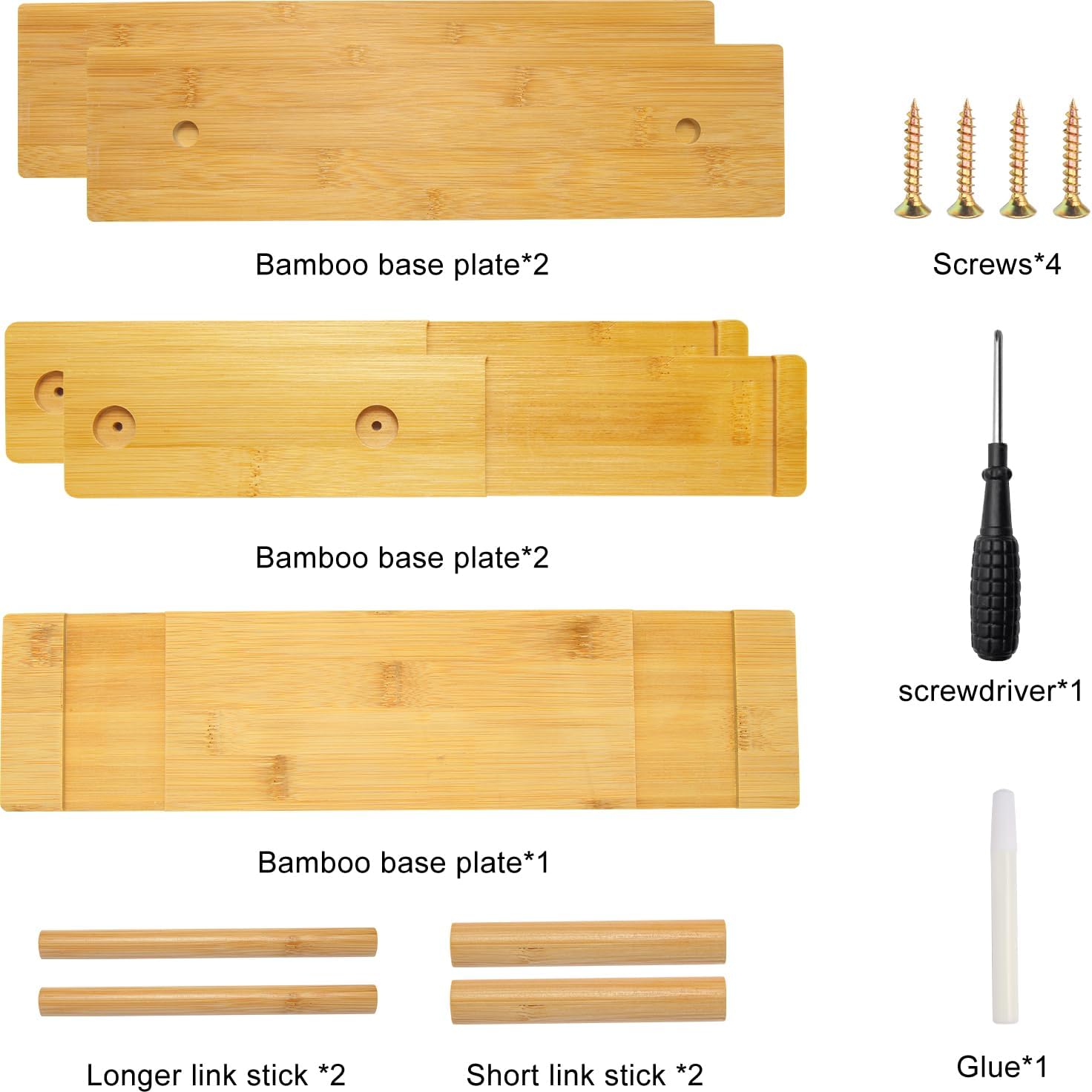 3 Tier Bamboo Display Rack Bathroom Counter Kitchen Organizer Perfume Cosmetic Organizer