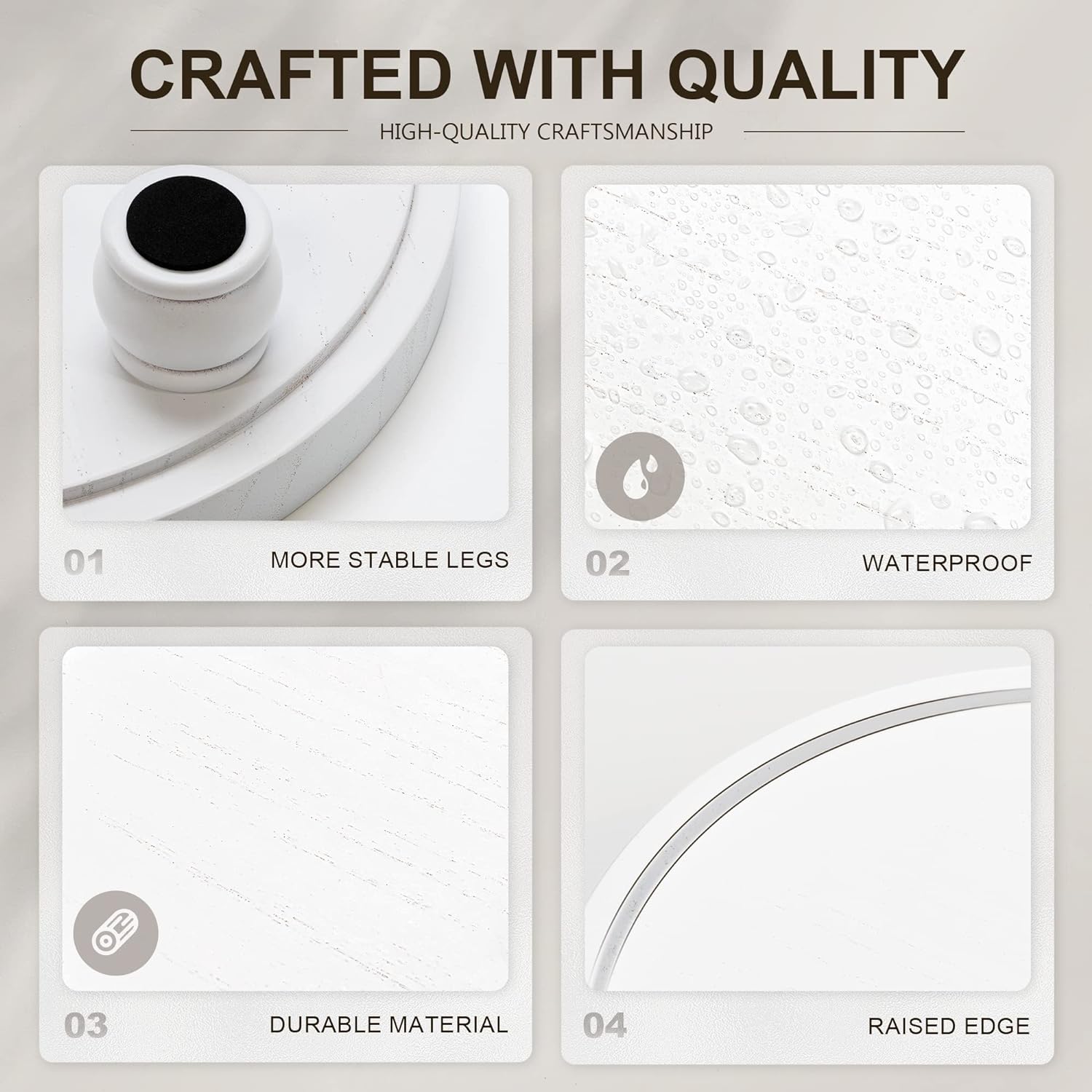 EOSAHR Decorative Wooden Riser for Home Decor