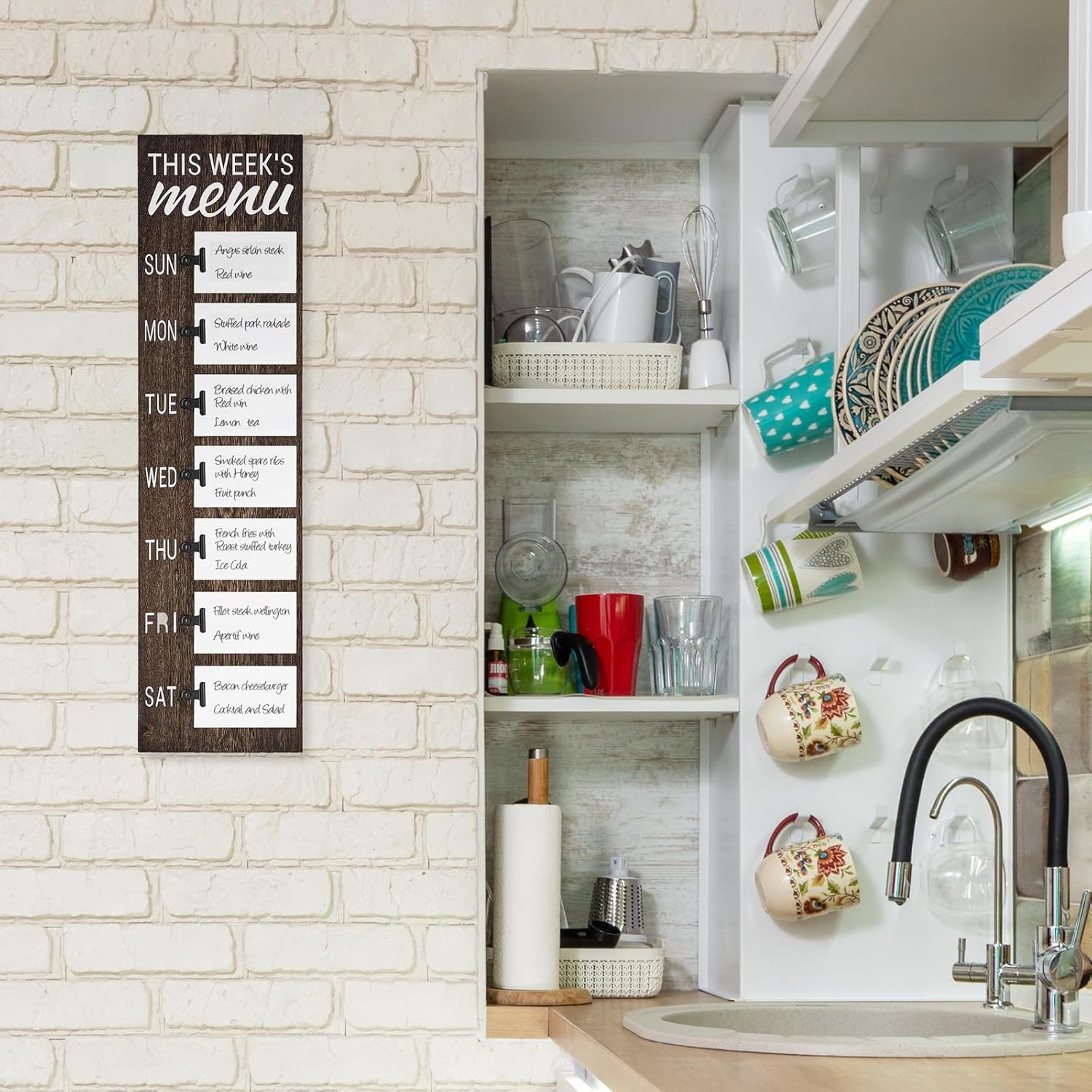 Dahey Weekly Meal Planner Chalkboard Menu Board