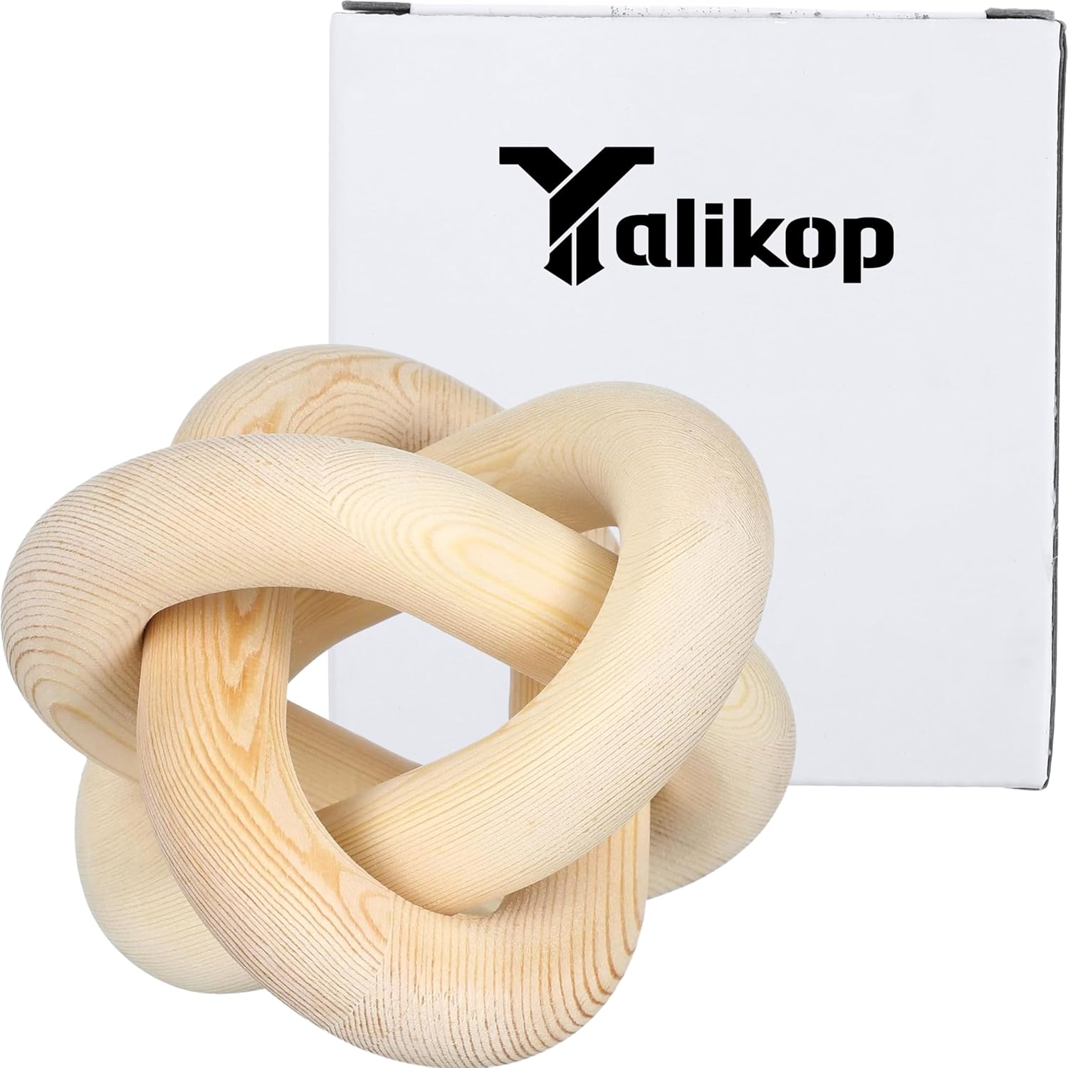 Yalikop 3 Link Wood Knot Decor Coffee Table Accent