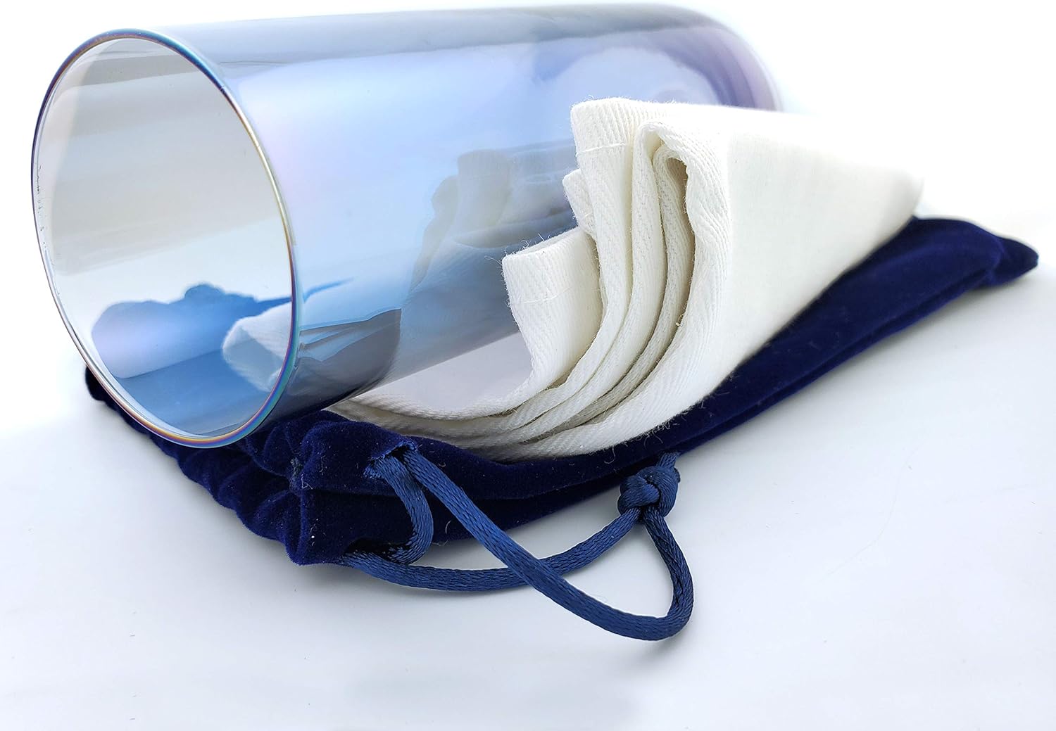 Chuppah Glass for Breaking at Jewish Wedding Blue