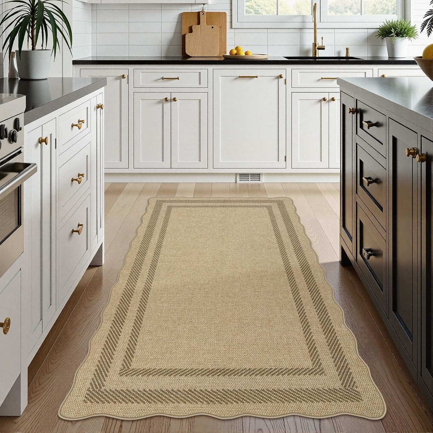 Livebox Wave Scalloped Jute Style Rug