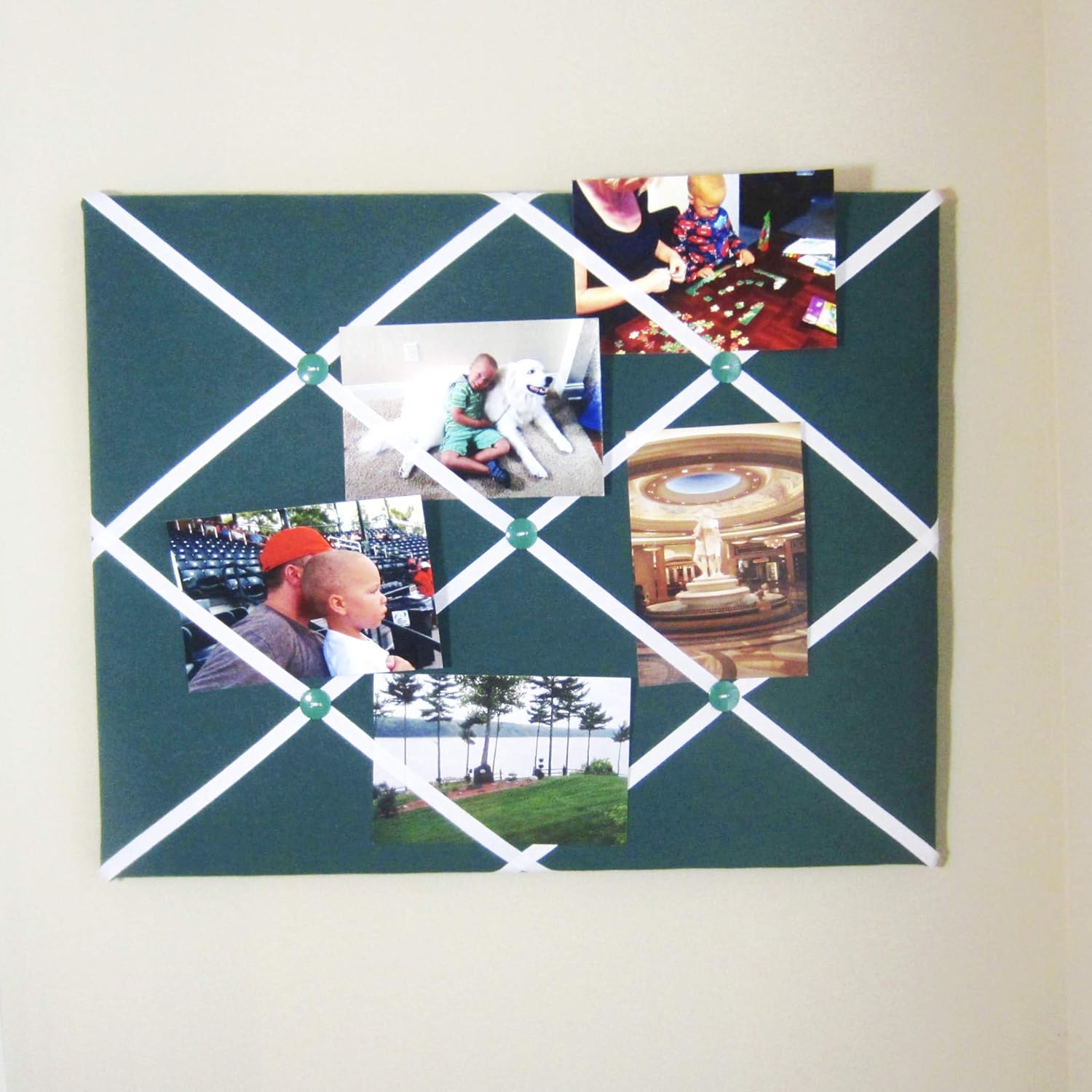 16 x 20 French Memory Board Bow Board Hunter Green White