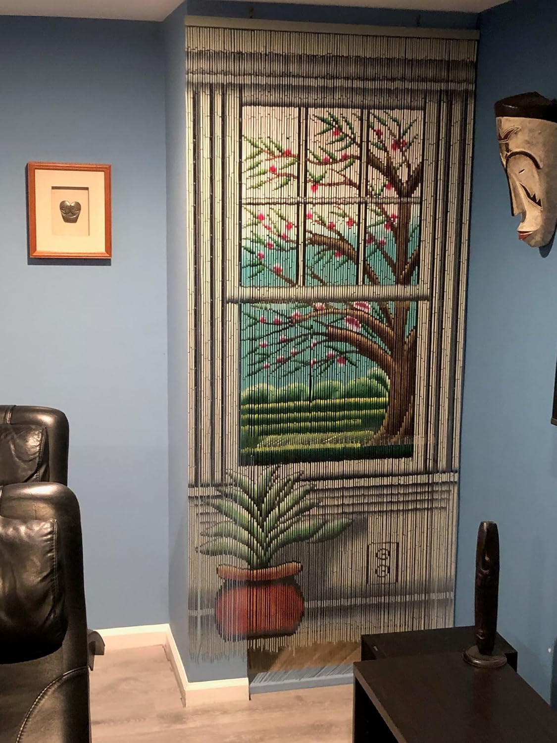 Beaded Curtain Real 125 Strand Bamboo Artwork