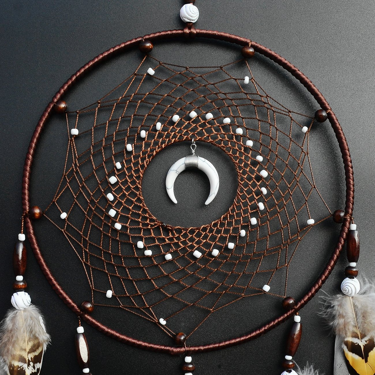 Urdeoms Large Brown Dream Catcher Wall Decor