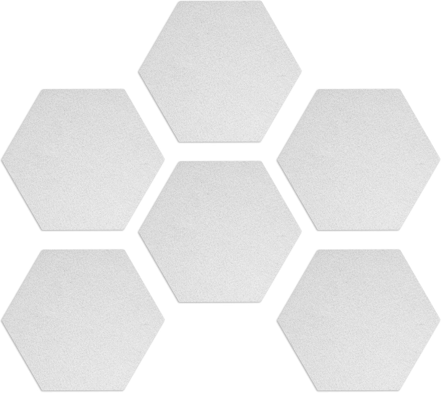 Navaris Hex Felt Bulletin Board Set of 6