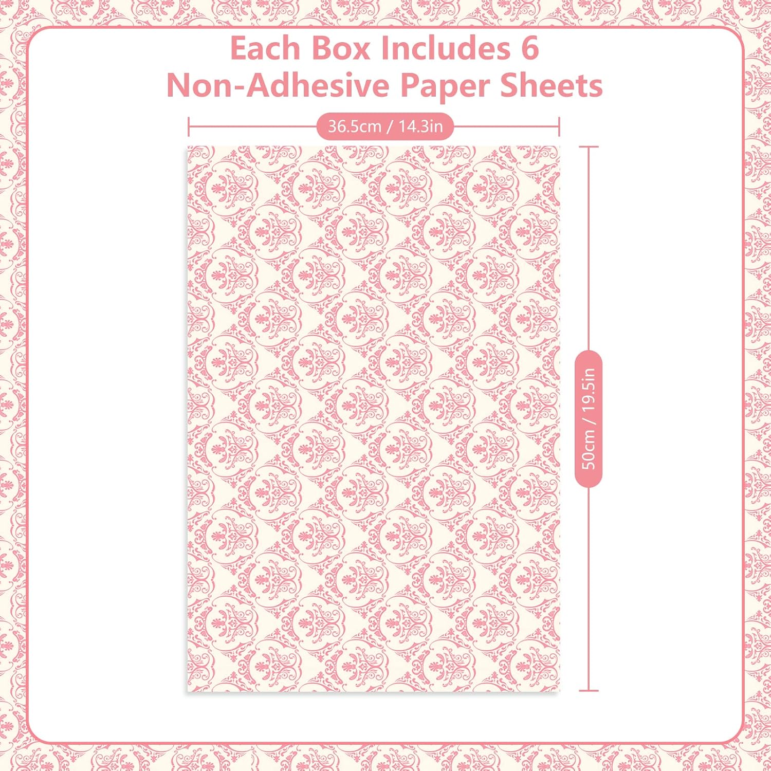 SCENTORINI Rose Sandalwood Scented Drawer Liners 6 Sheets