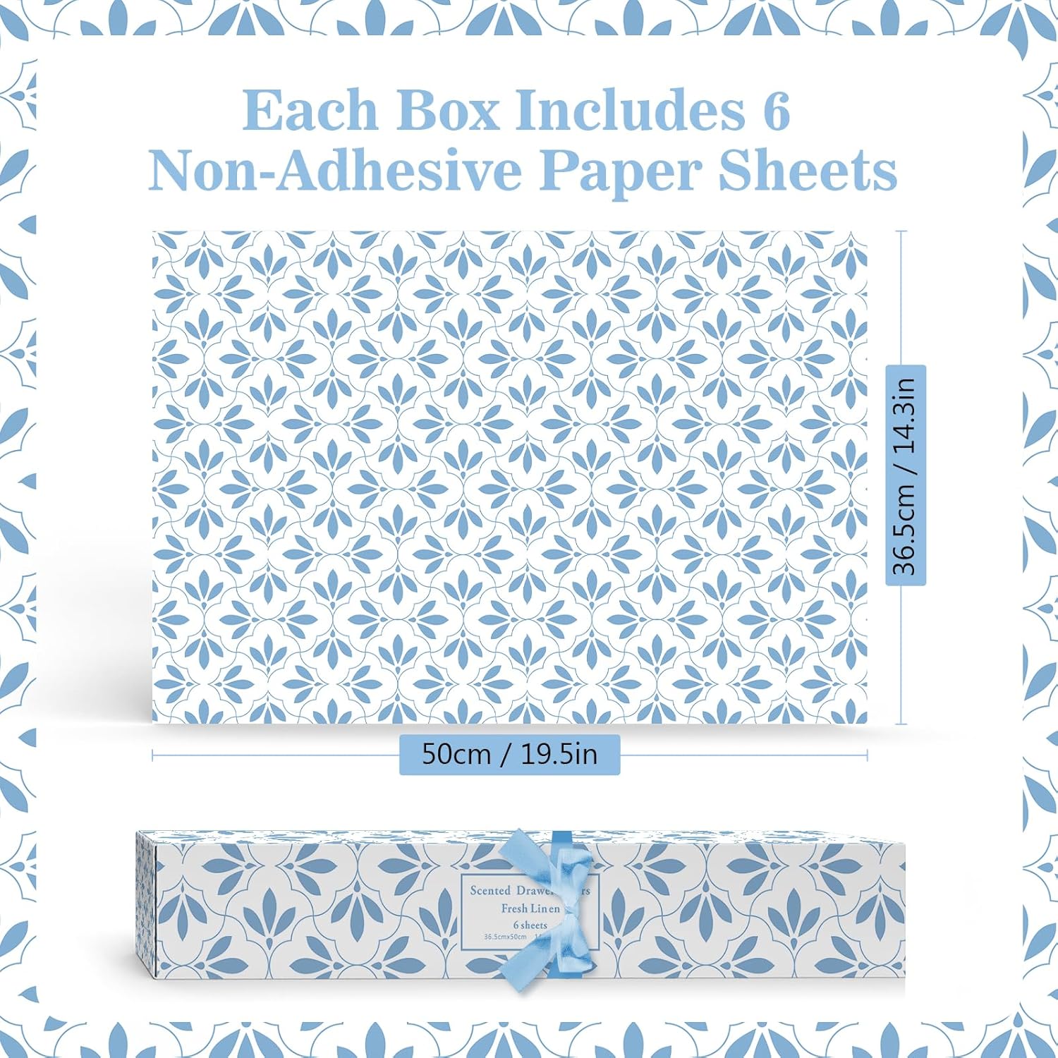 SCENTORINI Linen Scented Drawer Liners 6 Sheets