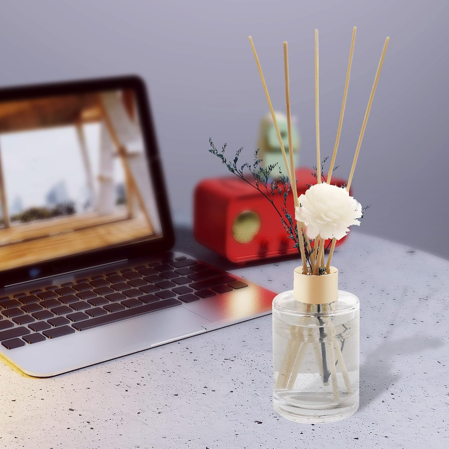 VFULIE 100PCS Reed Diffuser Sticks Natural Rattan