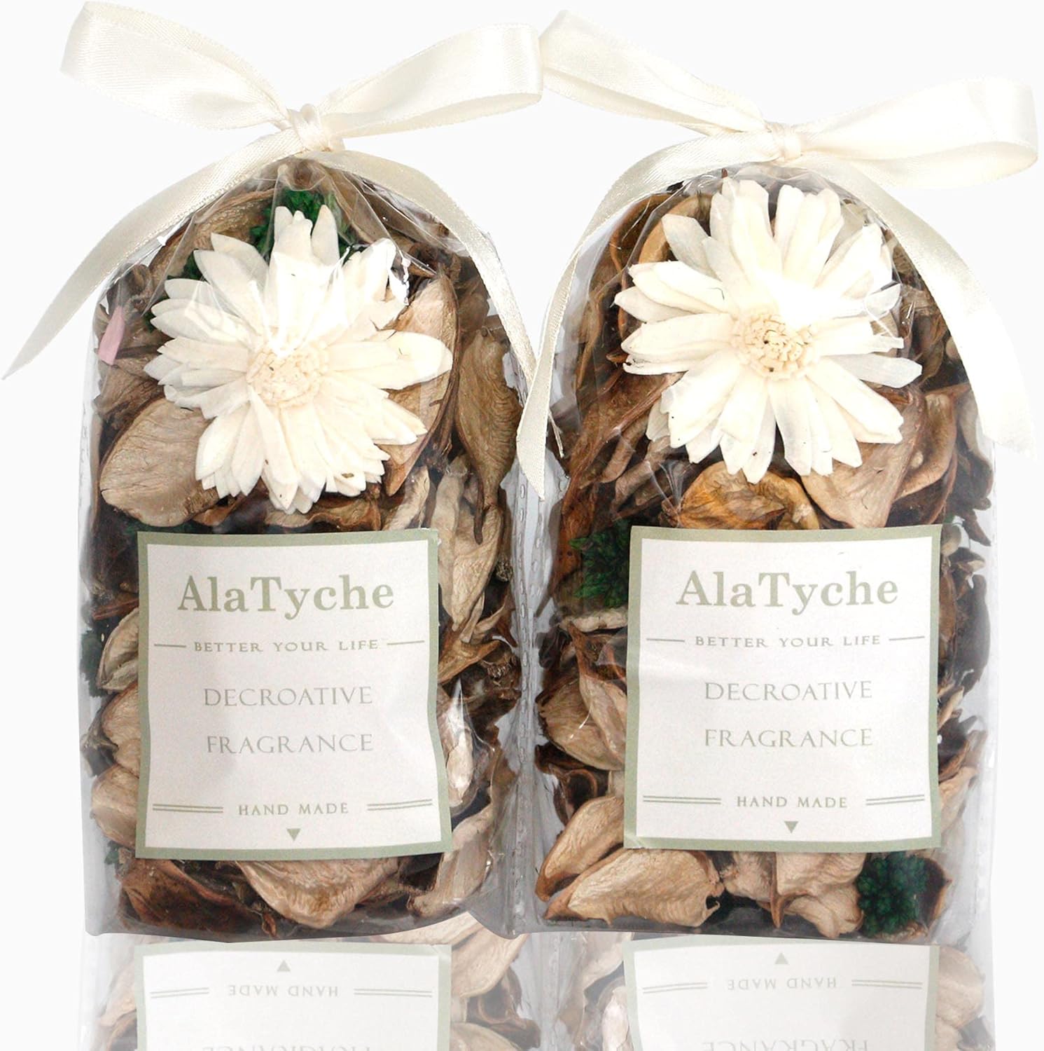 White Vanilla Scented Potpourri Bags - Mini