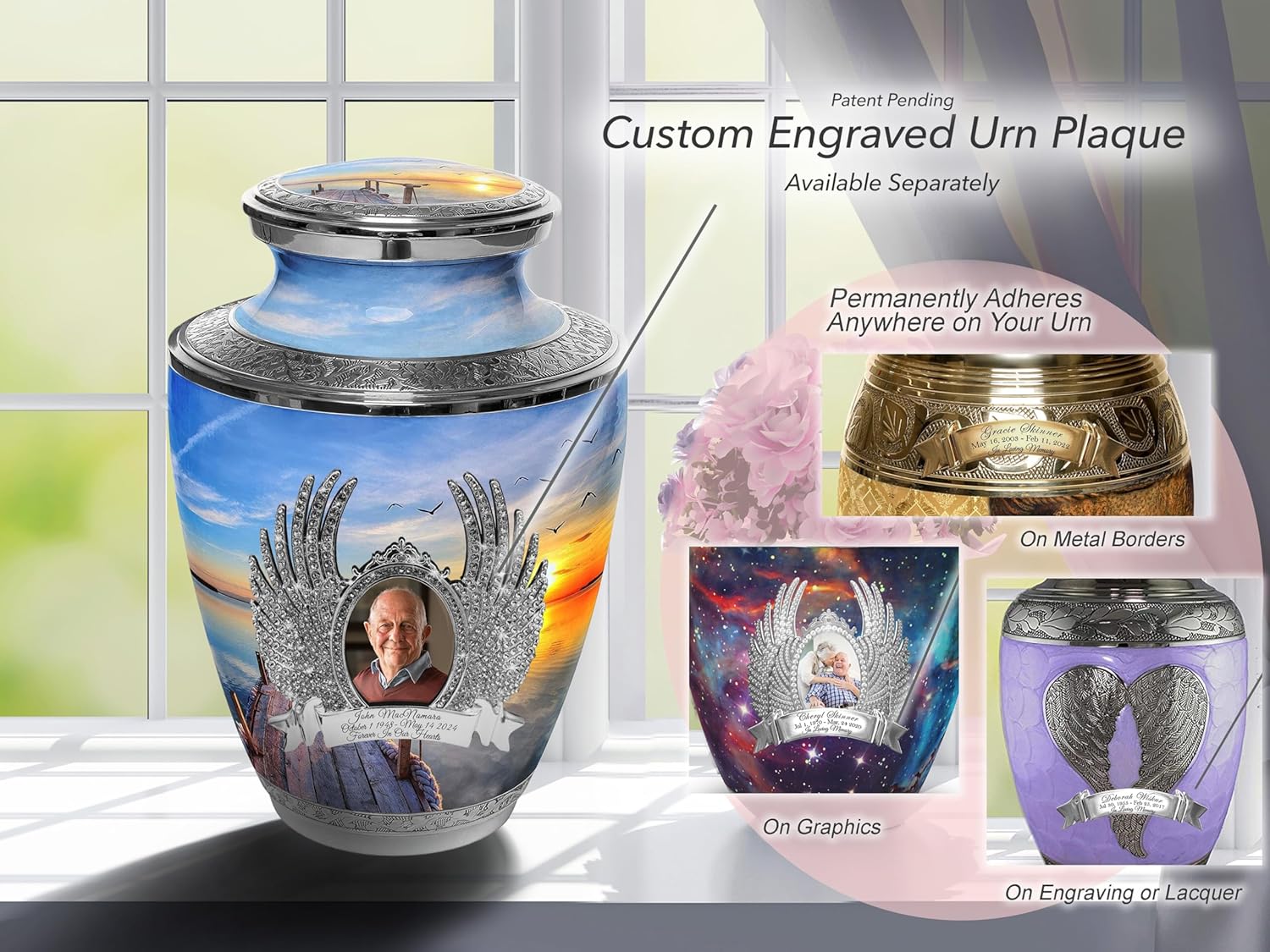 Dock of The Bay Cremation Urn for Ashes Adult Male