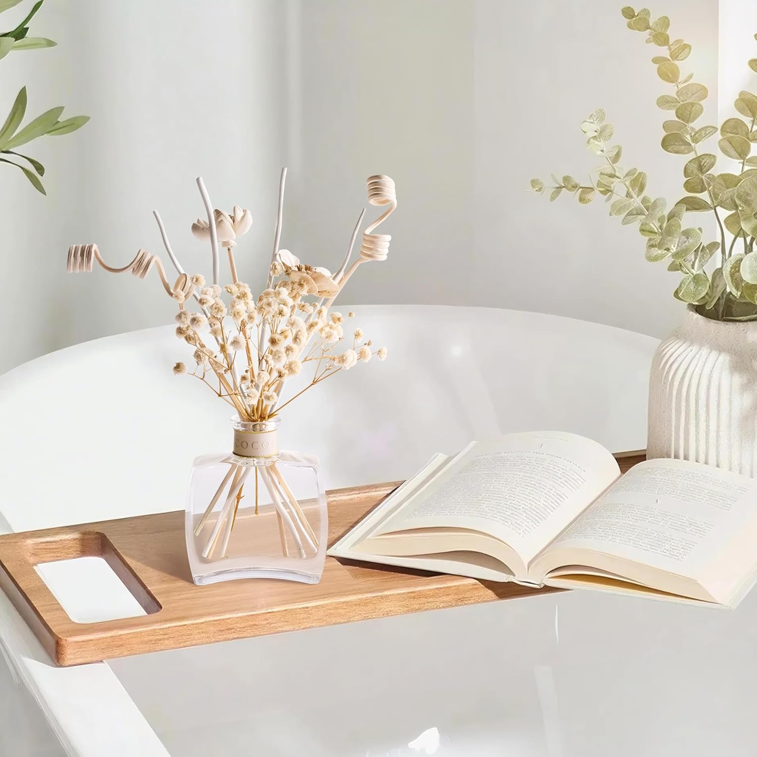 COCORRINA Reed Diffuser Sticks - White Floral Home Decor