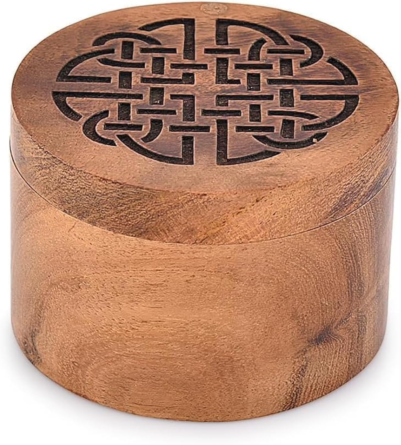 Samhita Decorative Urn Wooden Engraved Urns for Human Ashes