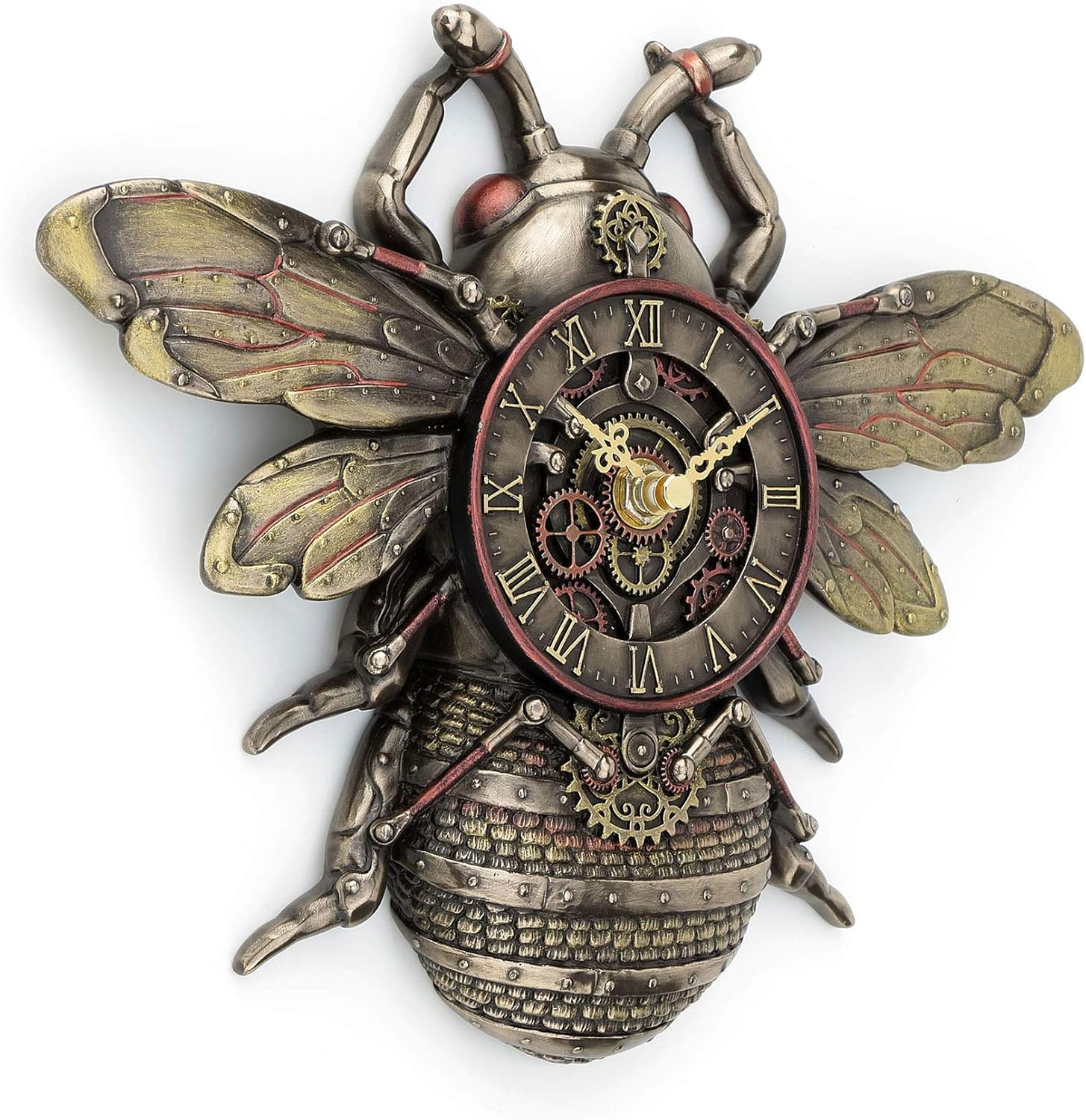 Veronese Design 10 14 In Steampunk Bee Clock Wall Sculpture