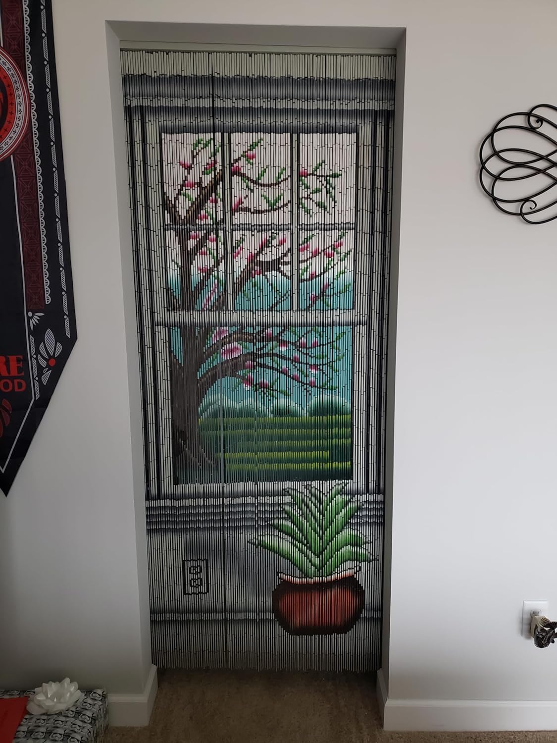 Beaded Curtain Real 125 Strand Bamboo Artwork
