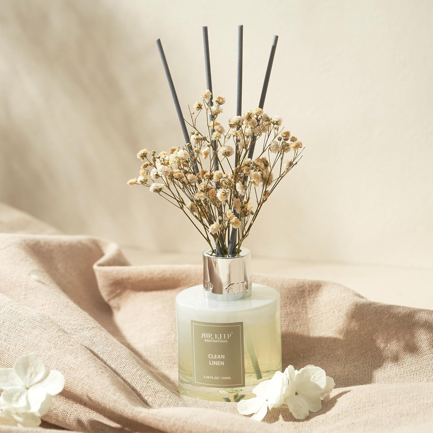 Airkeep Reed Diffuser Set - Clean Linen 100 ml
