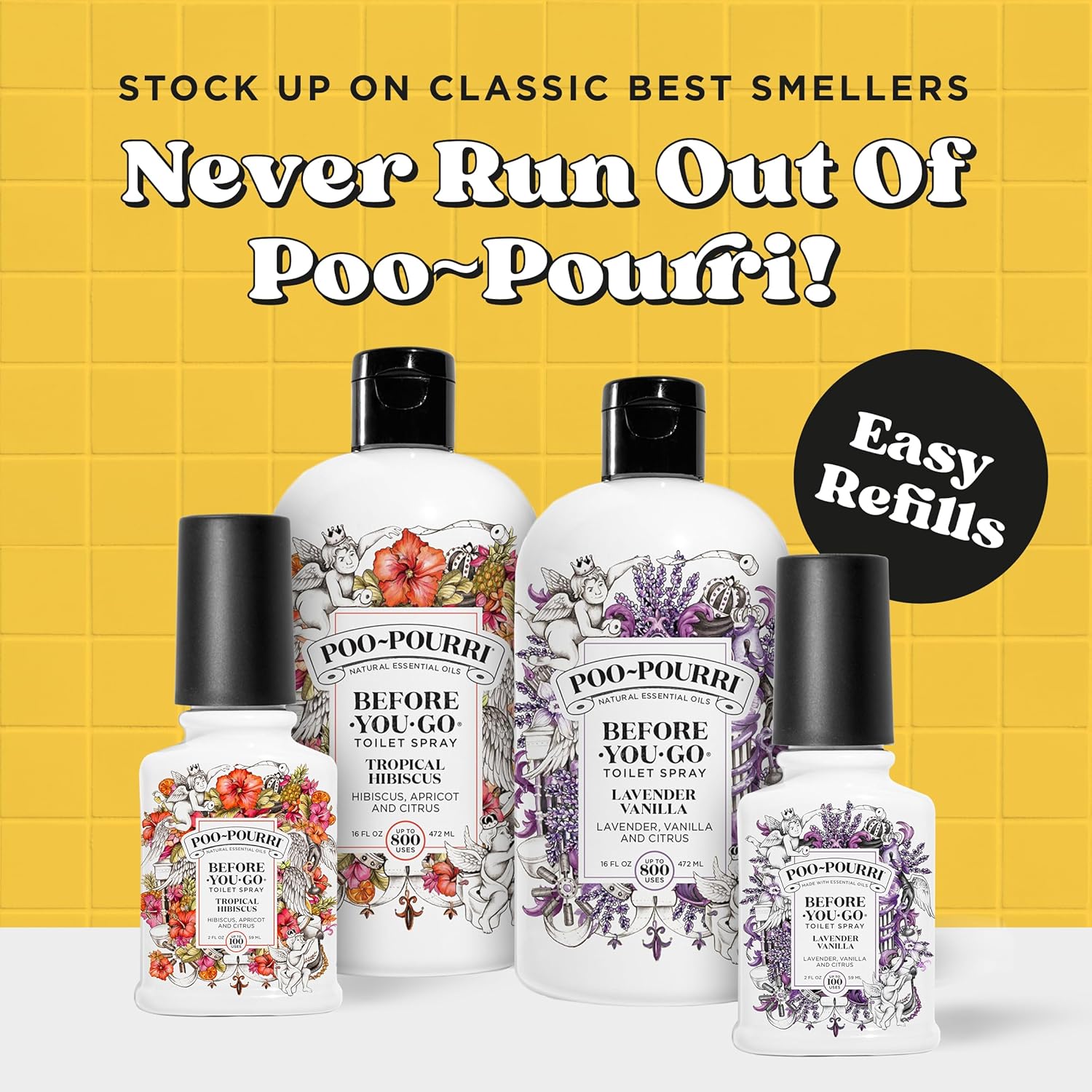 Poo-Pourri Before-You-Go Toilet Spray 16 Fl Oz Original Citrus