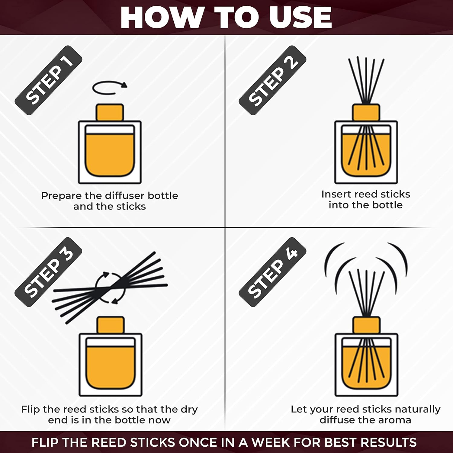 100 pcs Reed Diffuser Sticks 7 Inch Natural Rattan
