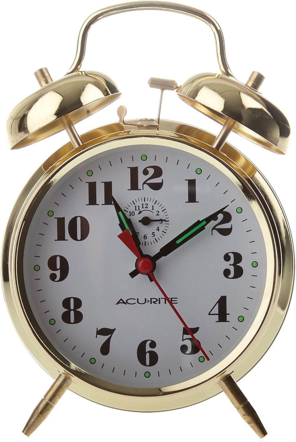 AcuRite Vintage Twin Bell Alarm Clock 15605