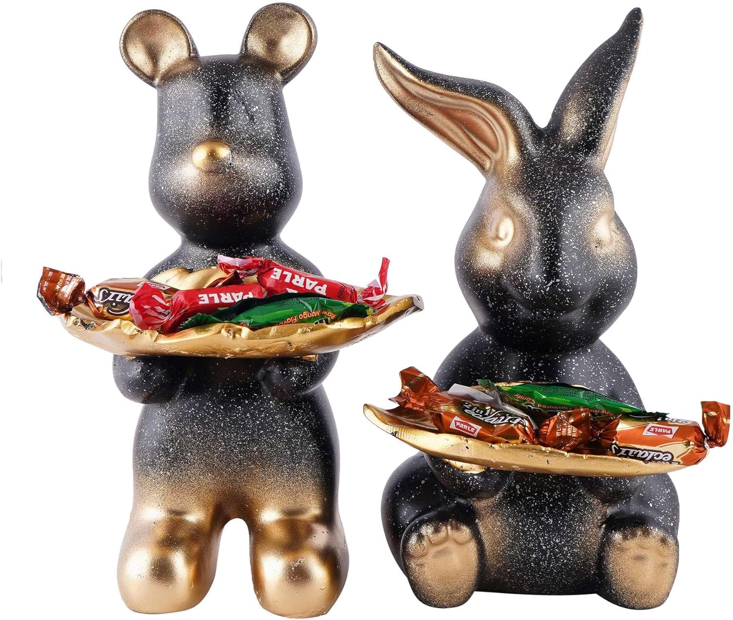 Cool Dog Resin Statue Set of Two Home Decor Showpiece