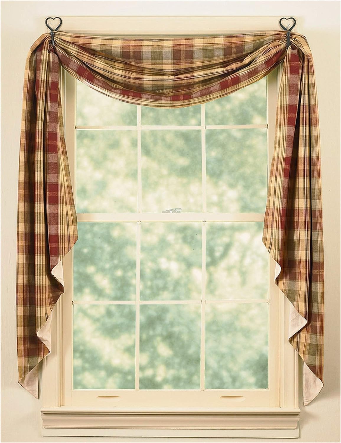 Park Designs Saffron Fishtail Swag Curtain