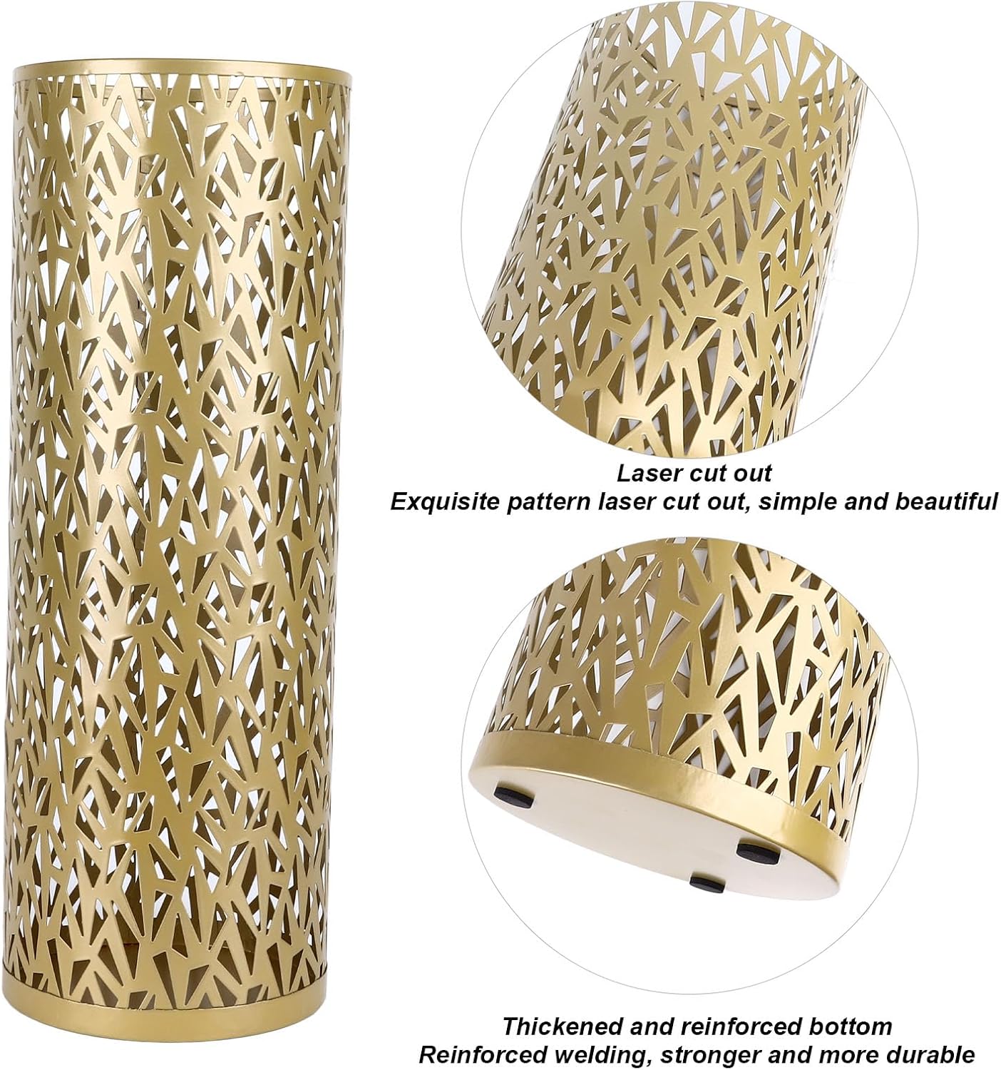SUNFECILI Small-Gold Round Umbrella Stand Holder