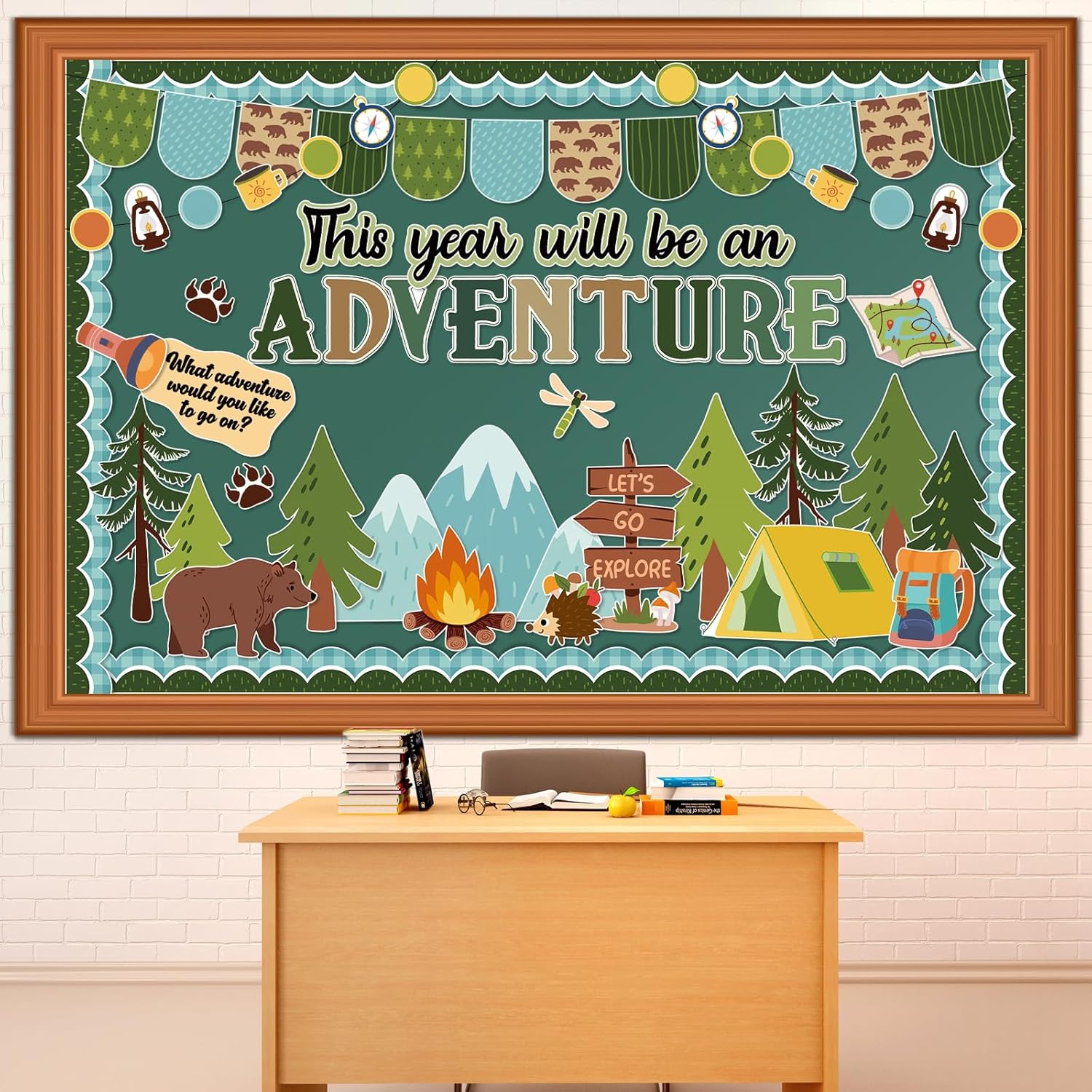 Funrous Camping Bulletin Board Set for Classroom Decorations