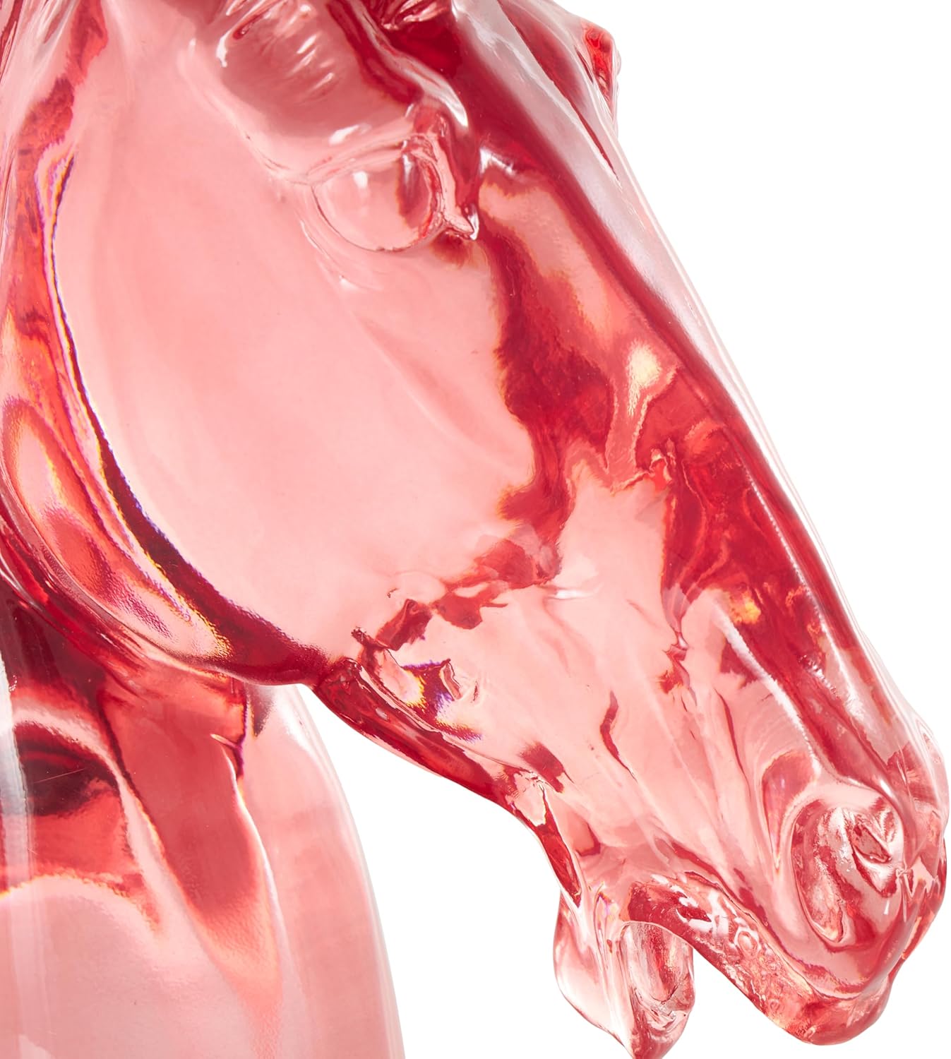 Deco 79 Pink Resin Horse Decor Sculpture