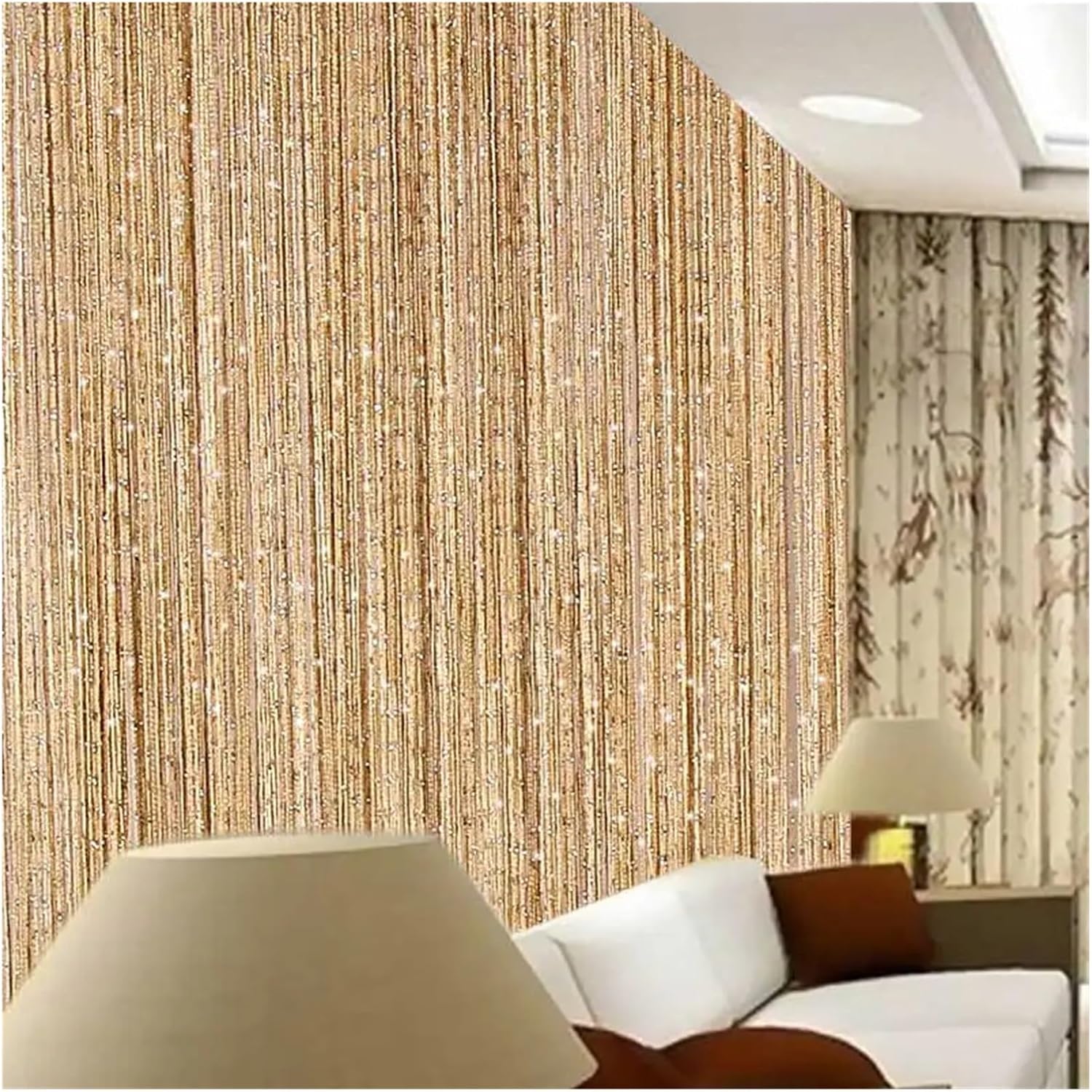 Shiny Tassel String Curtain for Home Decor
