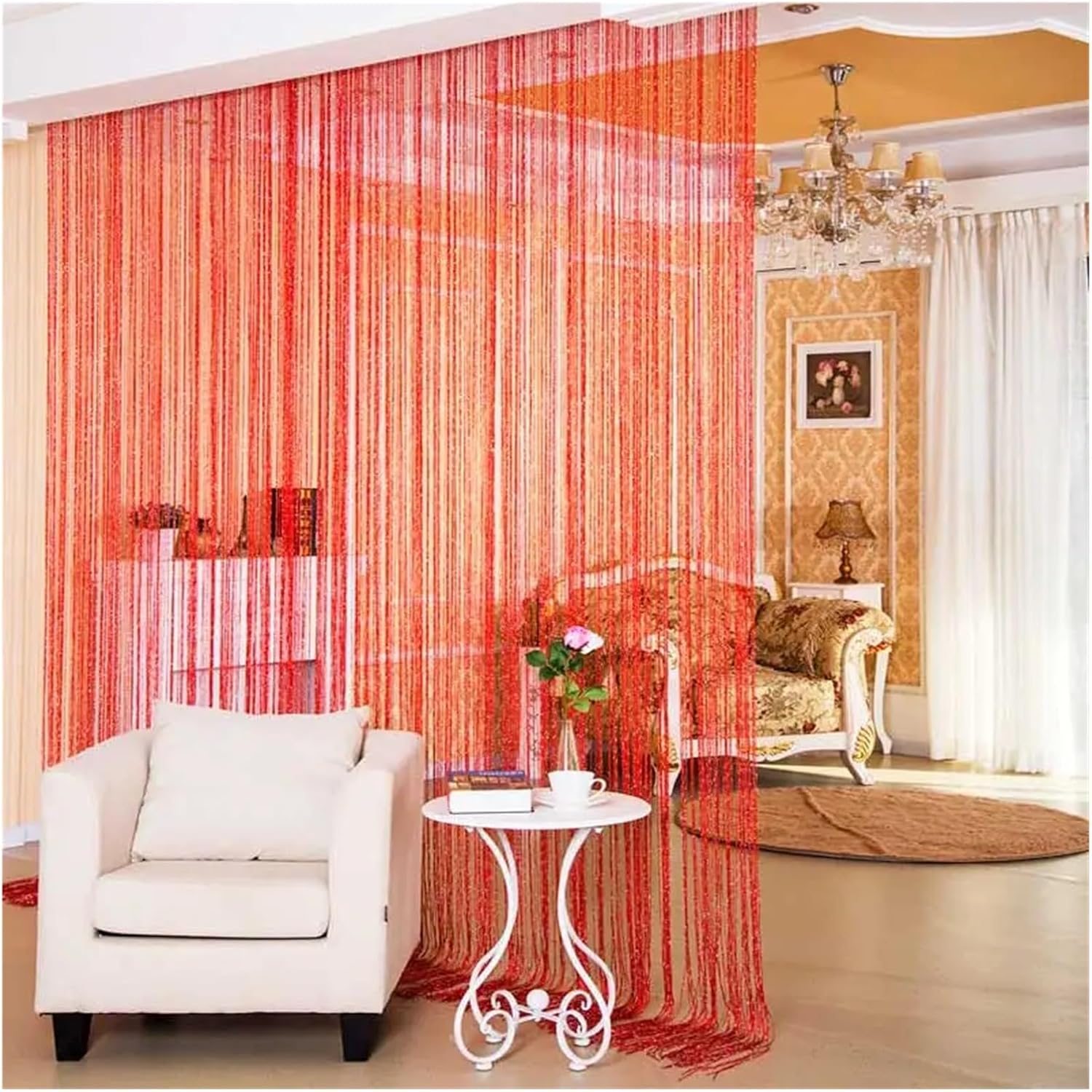 Shiny Tassel String Curtain for Home Decor